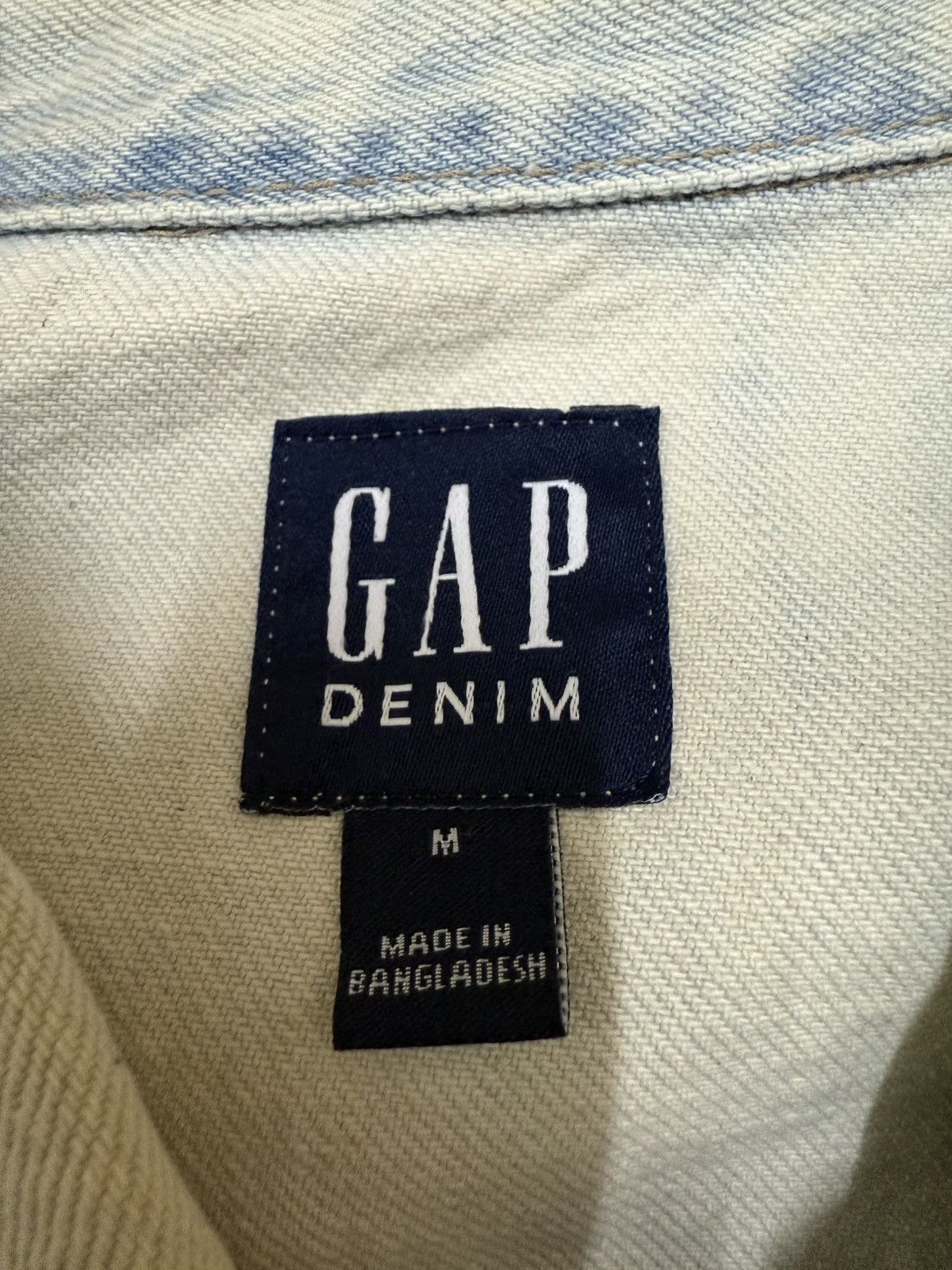 Gap Gap Denim Acid Wash Denim Jacket Size US M / EU 48-50 / 2 - 8 Thumbnail
