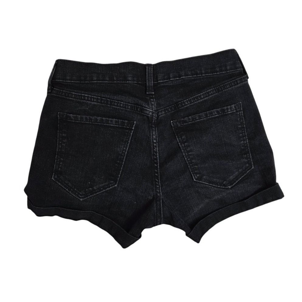 Old Navy Old Navy Black Distressed BF Mid Rise Cuffed Shorts - Sz 2 Size 26" / US 2 / IT 38 - 2 Thumbnail