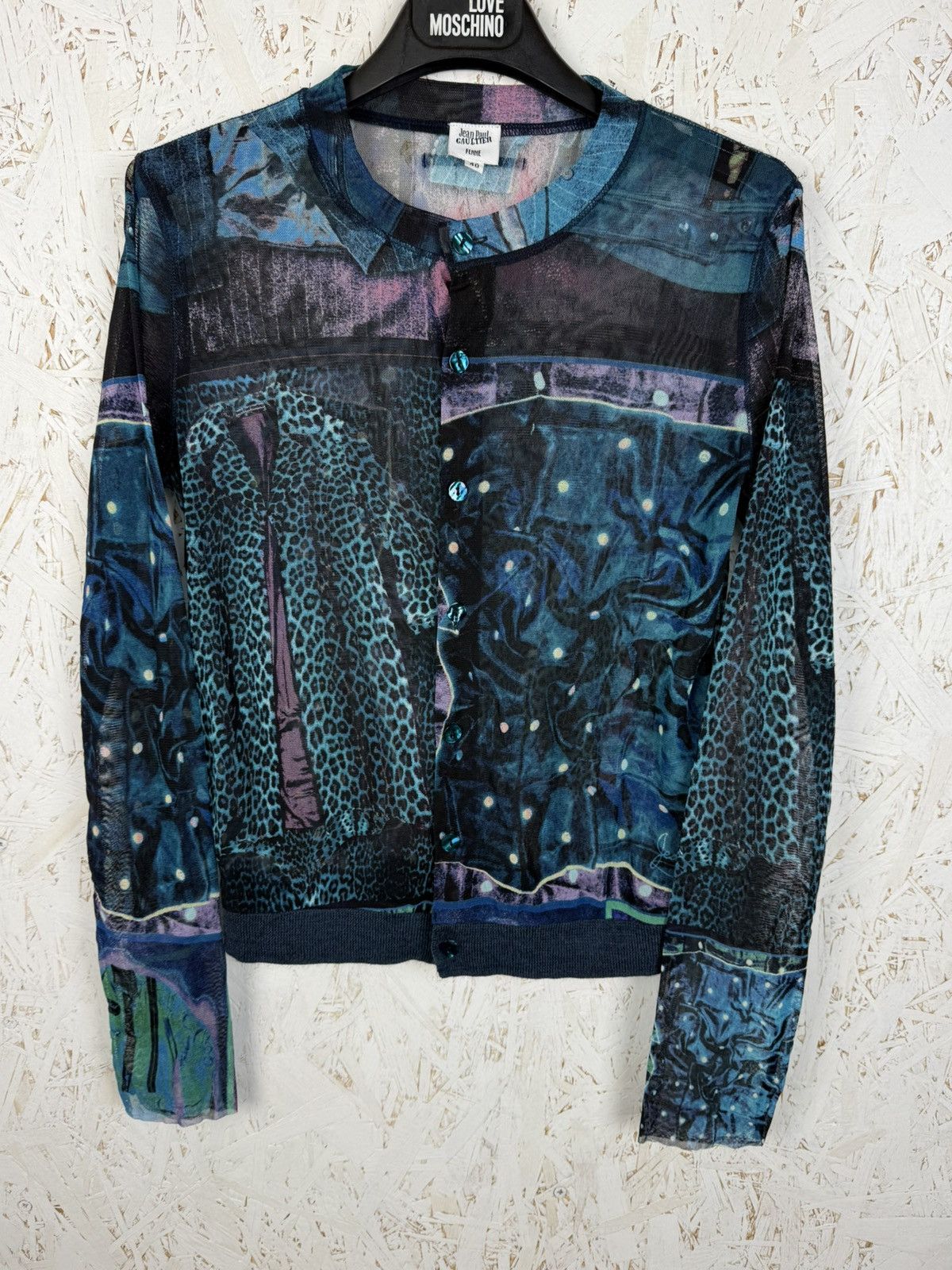 Jean Paul Gaultier Vintage Jean Paul Gaultier Femme Powernet Mesh Cardigan Size S / US 4 / IT 40 - 2 Thumbnail
