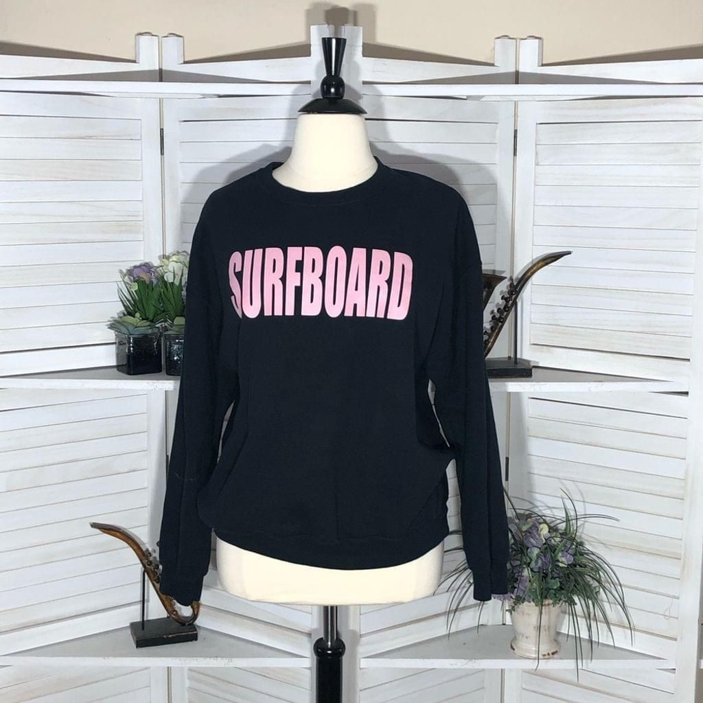 Gildan Gildan Surfboard pink black cotton sweatshirt sz XL Size XL / US 12-14 / IT 48-50 - 1 Thumbnail