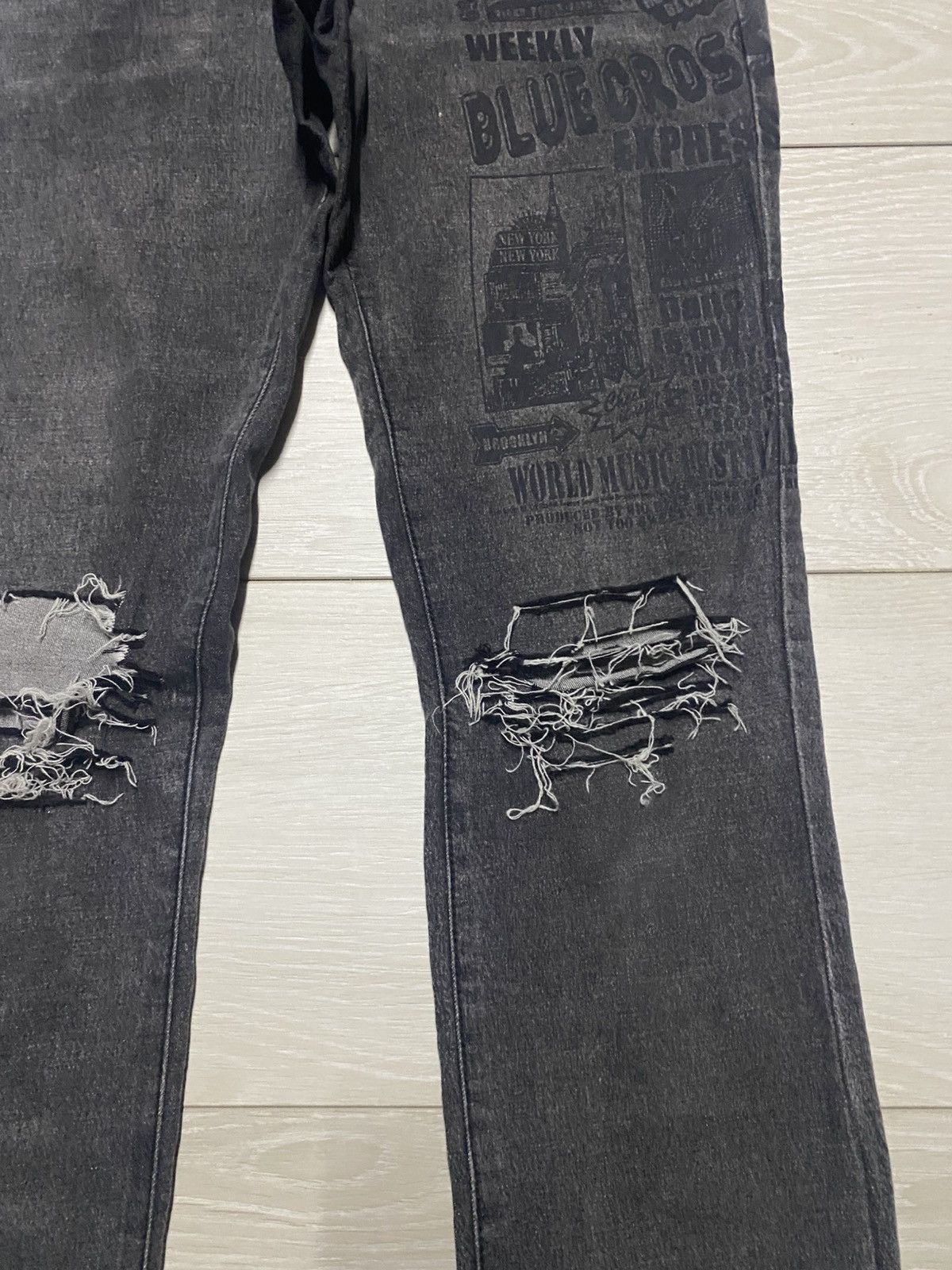 Japanese Brand Vintage Japanese Brand Spicy Label Print Skinny Jeans Size 28" / US 6 / IT 42 - 8 Thumbnail