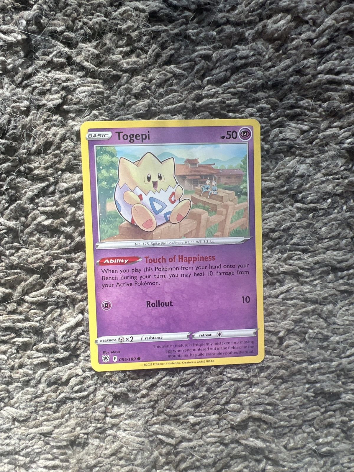 Pokemon 2022 Pokémon Togepi Basic Card Size ONE SIZE - 1 Thumbnail