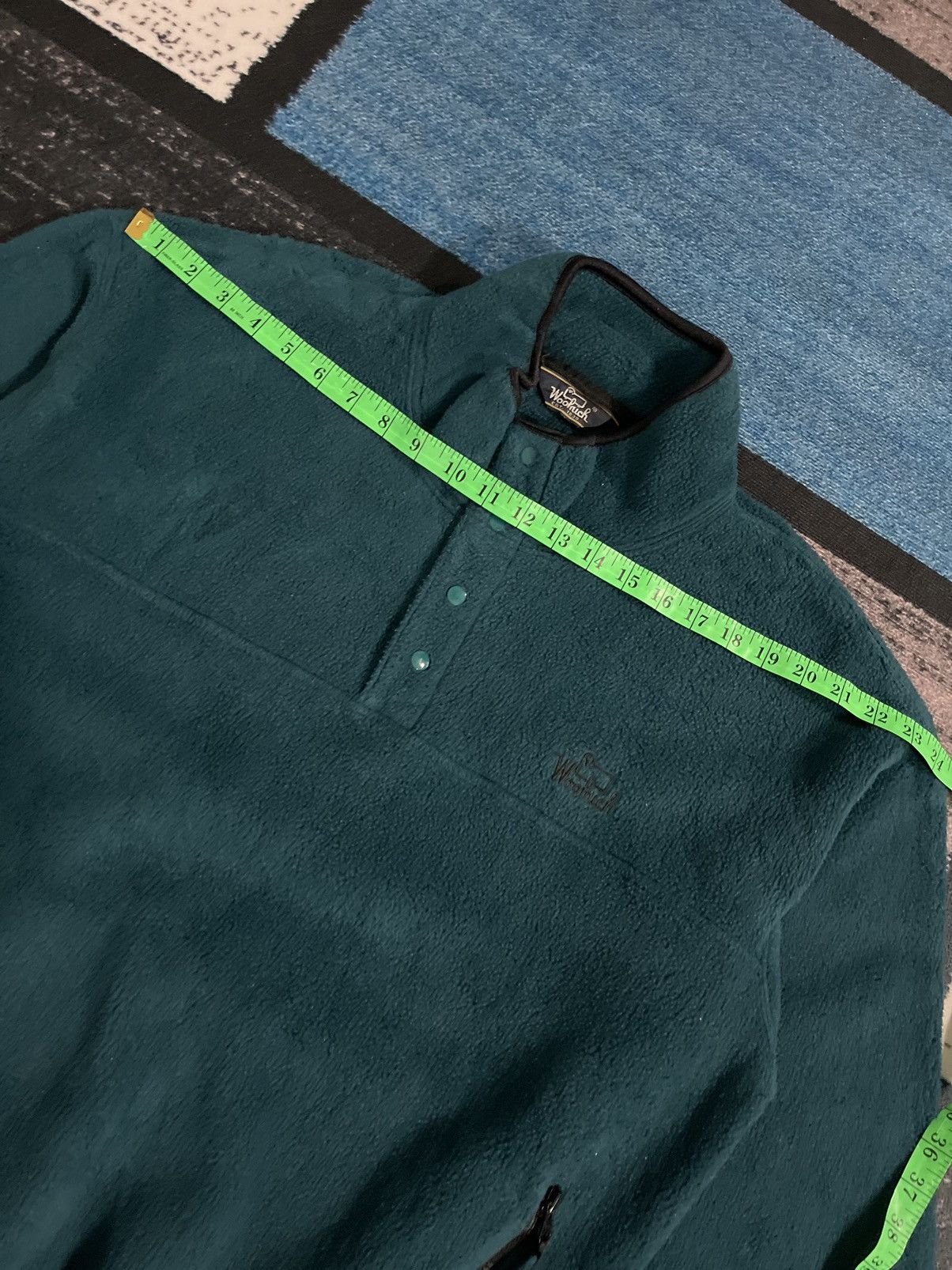 Vintage × Woolrich Woolen Mills Vintage Woolrich Half Button Fleece Jacket Size US XL / EU 56 / 4 - 16 Thumbnail