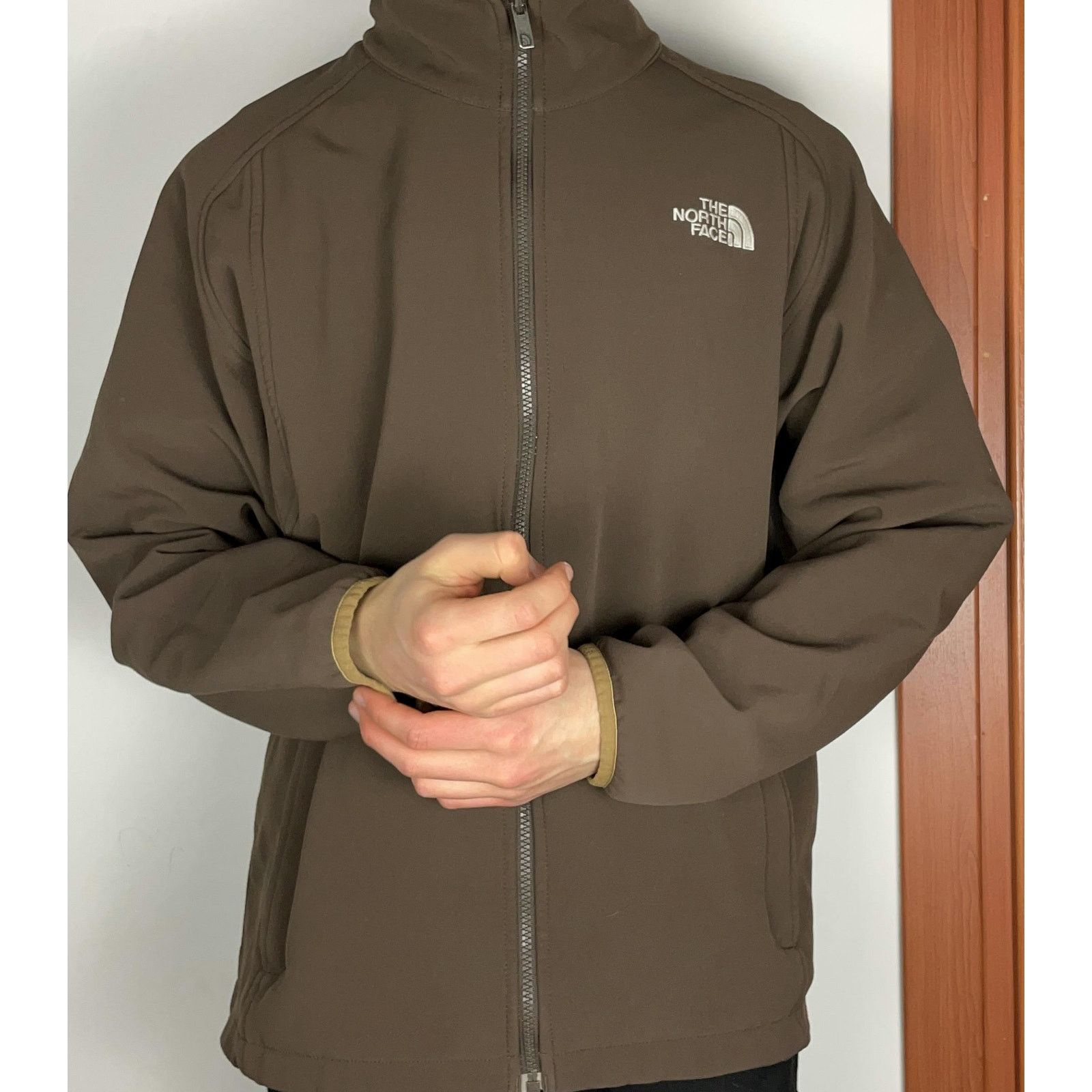 The North Face × Vintage The North Face Men Brown Fleece Lined Full Zip Jacket Medium Size US M / EU 48-50 / 2 - 2 Thumbnail