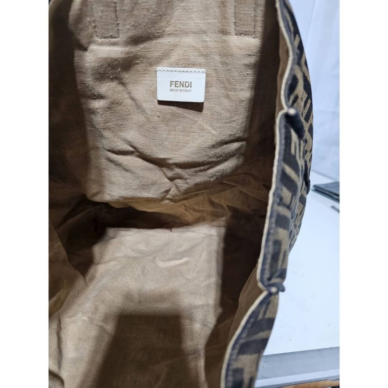Fendi Authent FENDI Zucca Special Shopping Tote Tobacco TOP HANDLE Size ONE SIZE - 10 Thumbnail