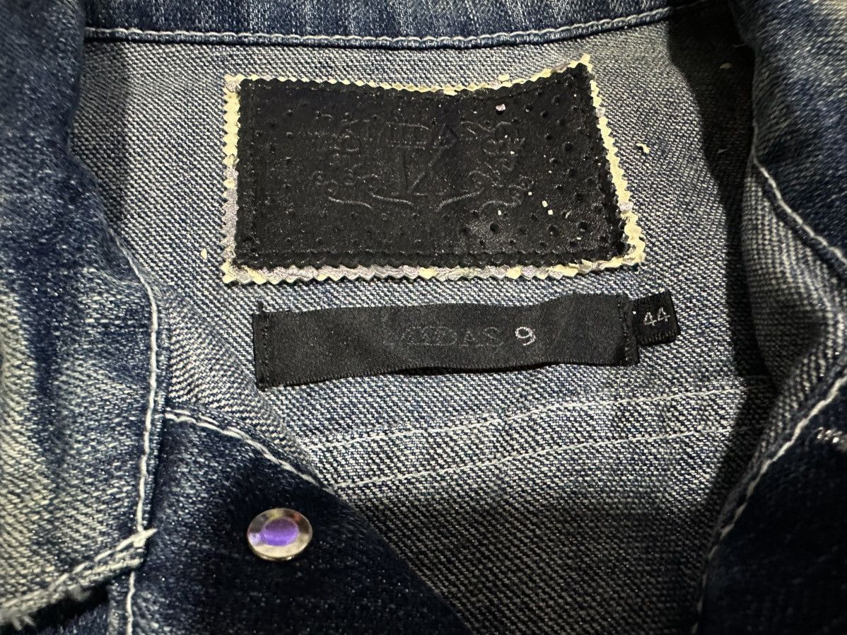 14th Addiction 🔥Y2K Archived Midas Denim Jacket Waxed Glitter Goth Punk Size US M / EU 48-50 / 2 - 10 Thumbnail