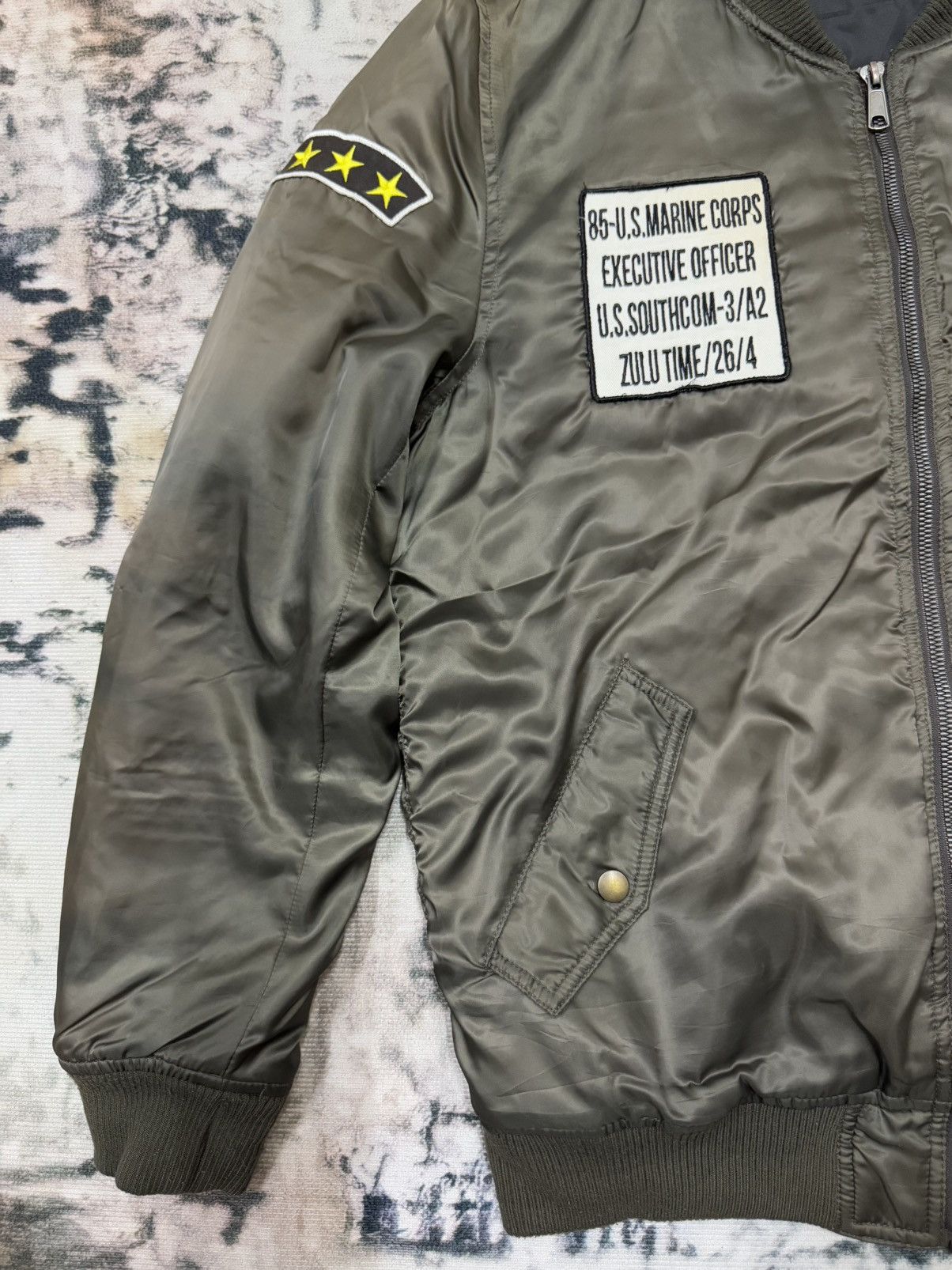 Japanese Brand U.S Marine Corps Executive Officer Bomber Jacket Size US M / EU 48-50 / 2 - 4 Thumbnail