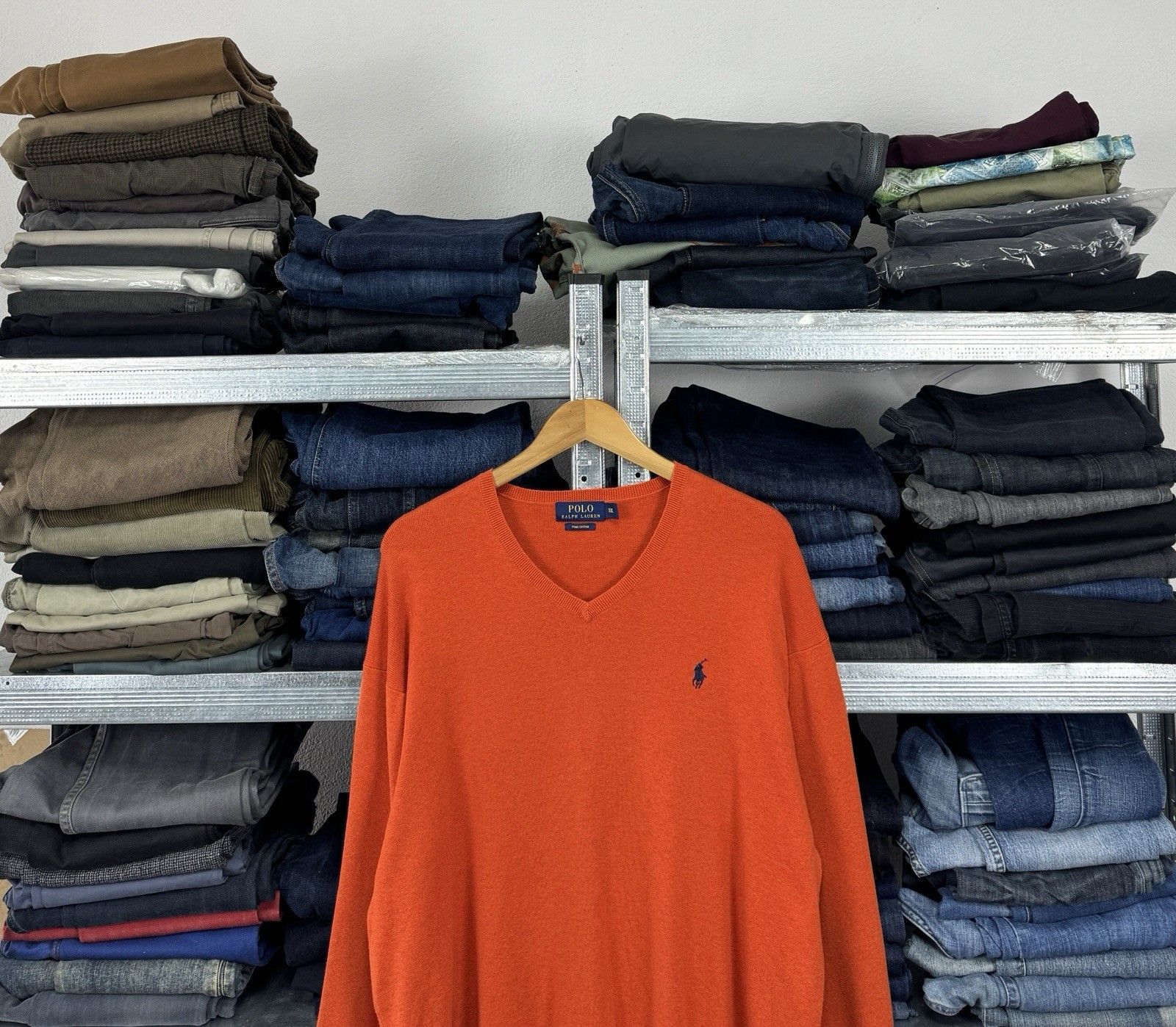 Polo Ralph Lauren Polo Ralph Lauren Cotton Crewneck Pullover Sweater Size US XXL / EU 58 / 5 - 2 Thumbnail