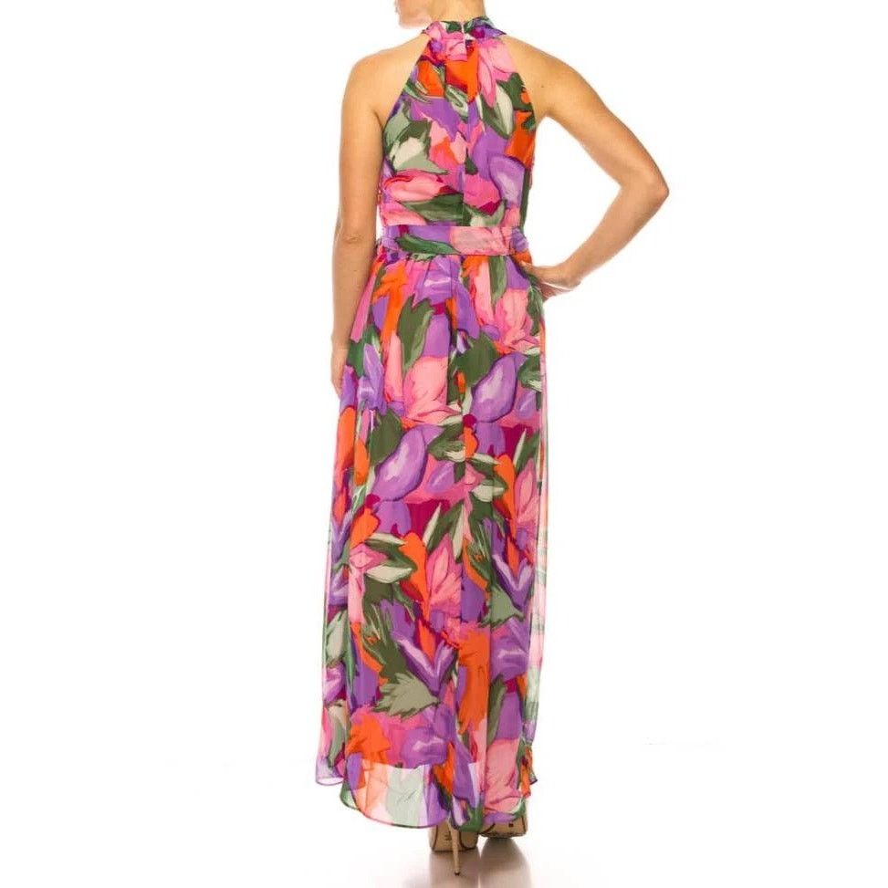 Other London Times Apparel Criss Cross Halter Maxi Dress Formal Size XL / US 12-14 / IT 48-50 - 6 Thumbnail