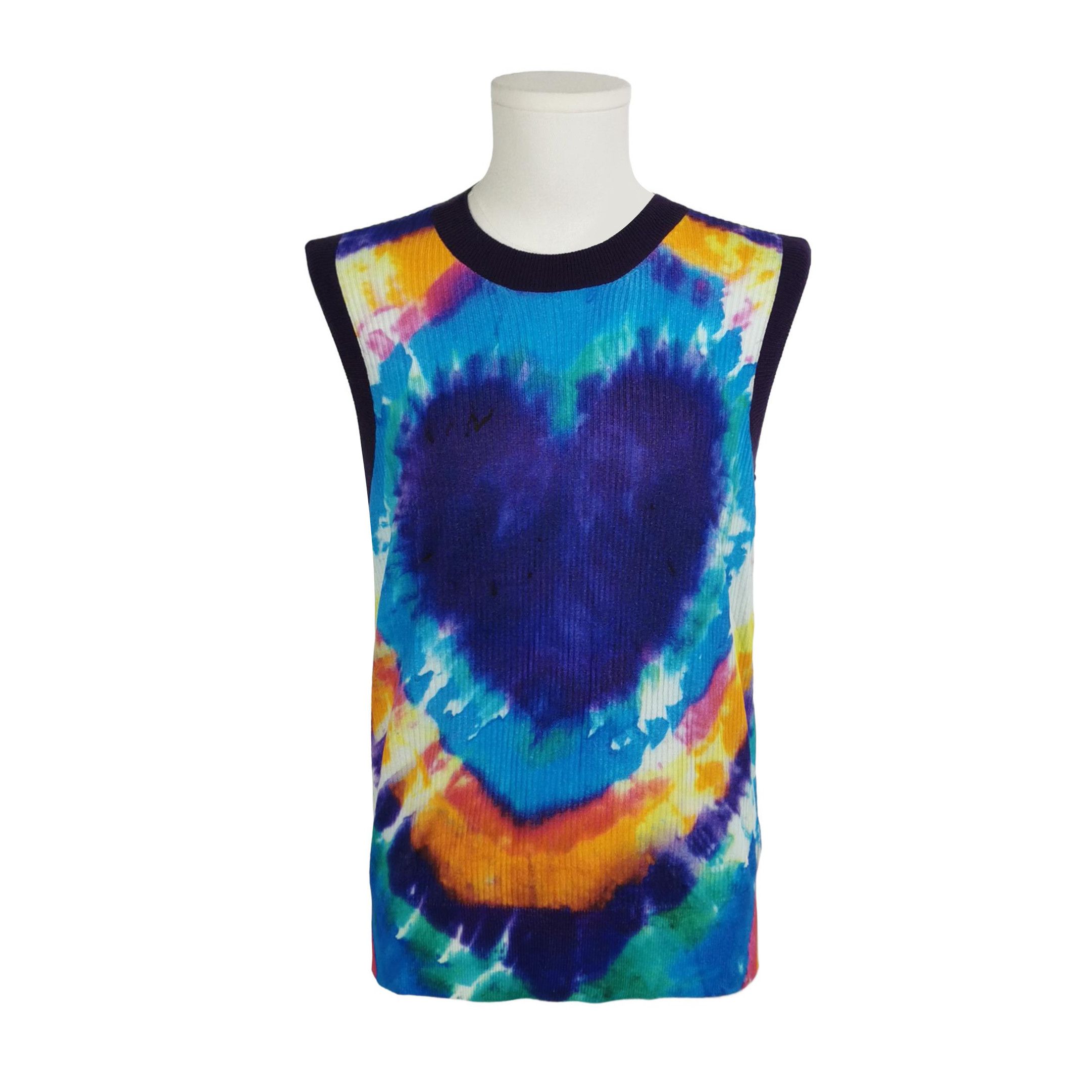 Burberry Burberry Sleeveless Knit Top with Colorful Print 0079 Size US S / EU 44-46 / 1 - 1 Thumbnail