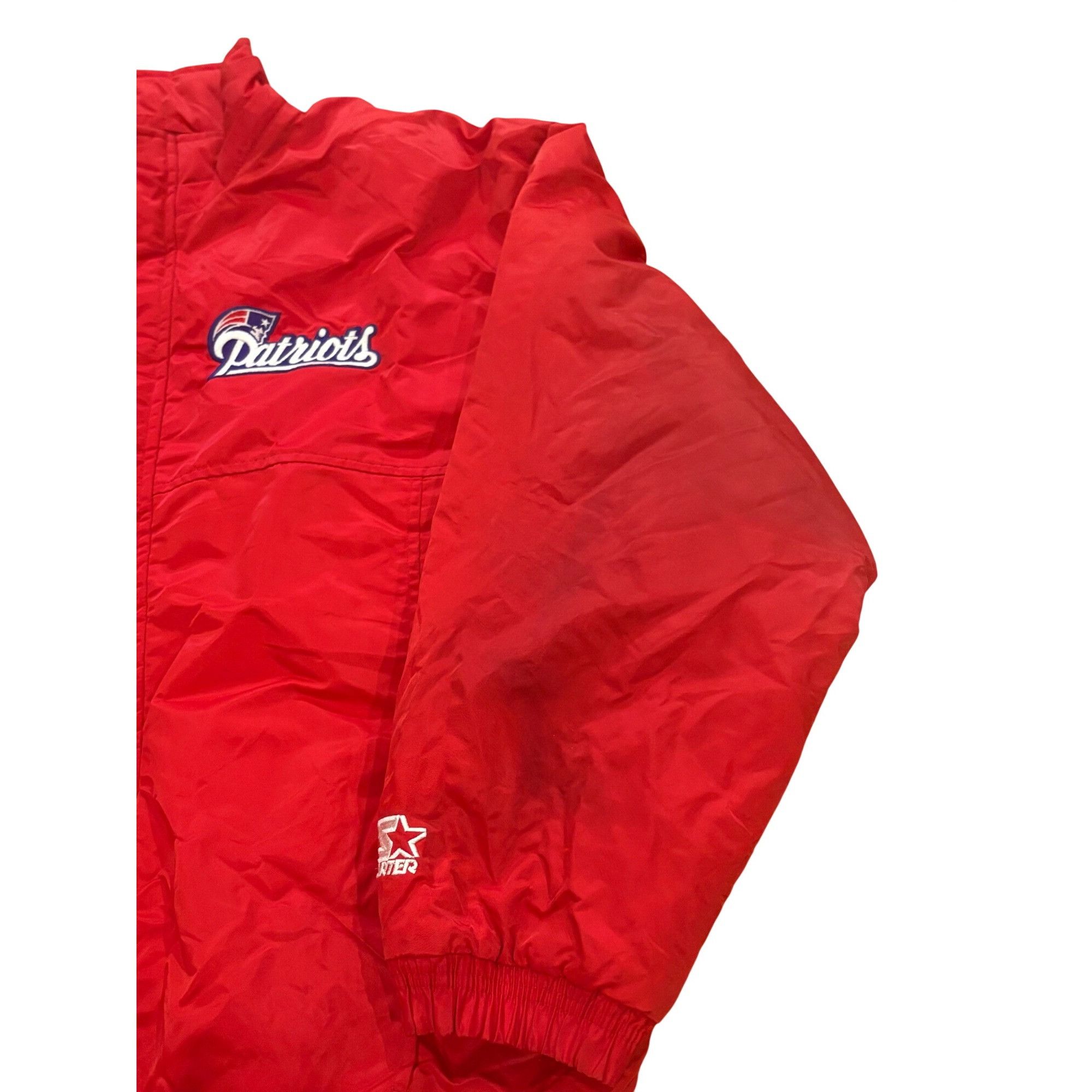 Starter Vintage 90s Starter New England Patriots NFL Full Zip Puffer Size US XL / EU 56 / 4 - 6 Thumbnail