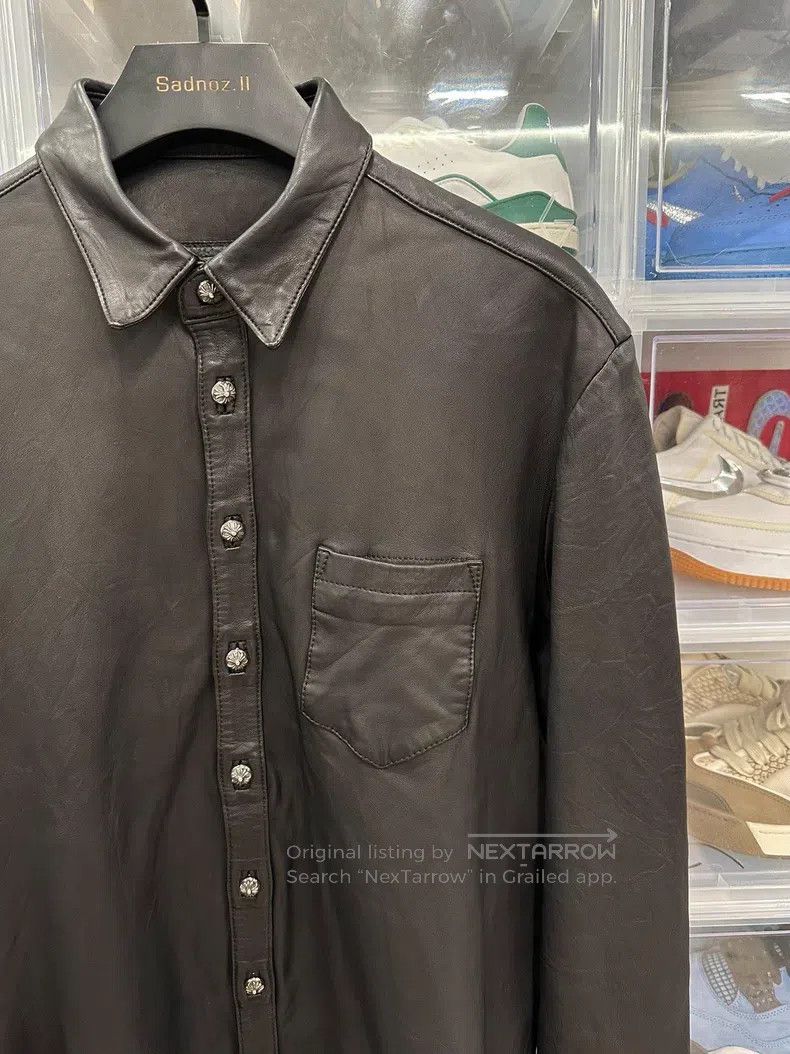 Chrome Hearts CHROME HEARTS Size L Basic full leather shirt Size US L / EU 52-54 / 3 - 2 Thumbnail