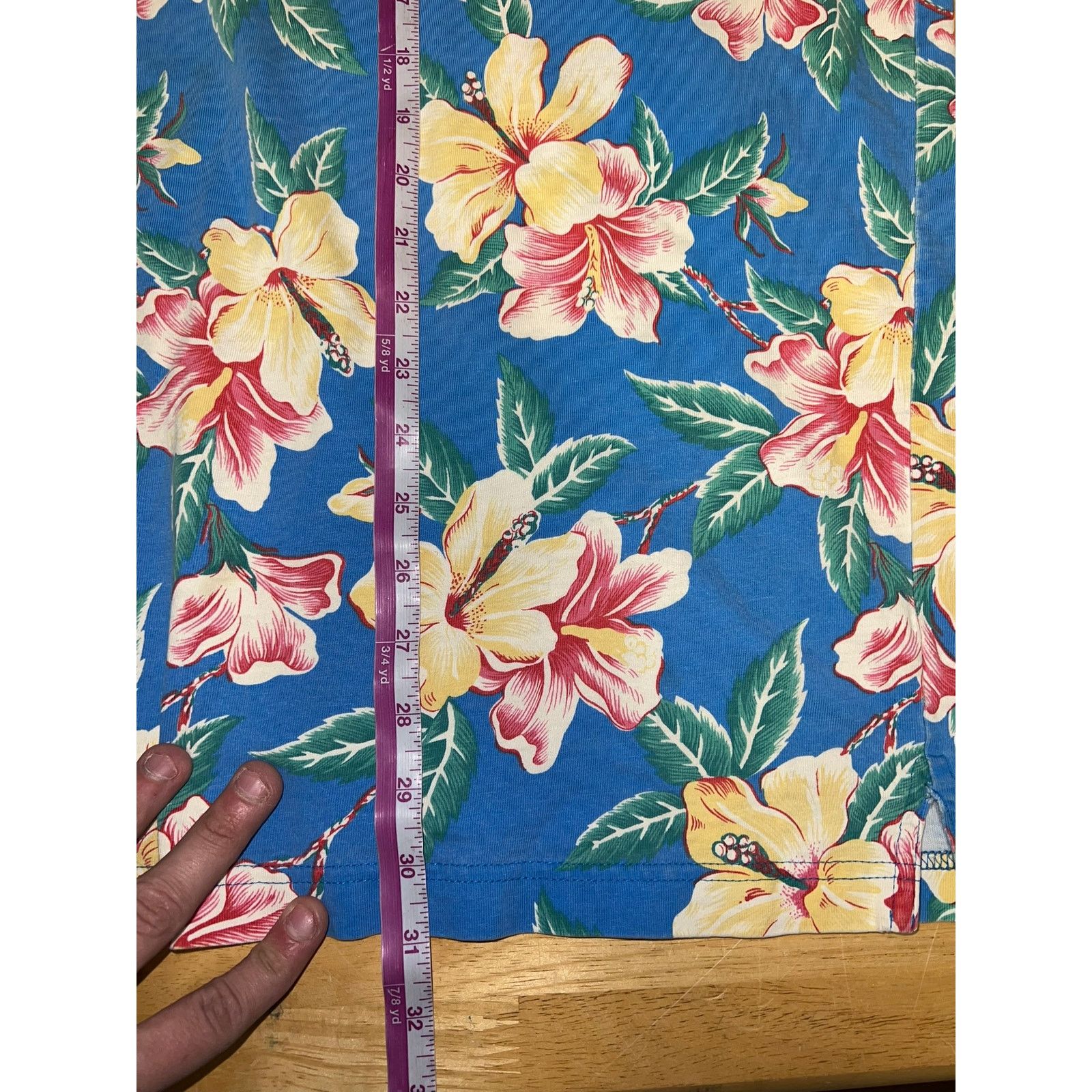 L.L. Bean Vintage LL Bean Hawaiian Shirt 1/4 Button Blue Top VTG 2XL Size US XXL / EU 58 / 5 - 10 Thumbnail