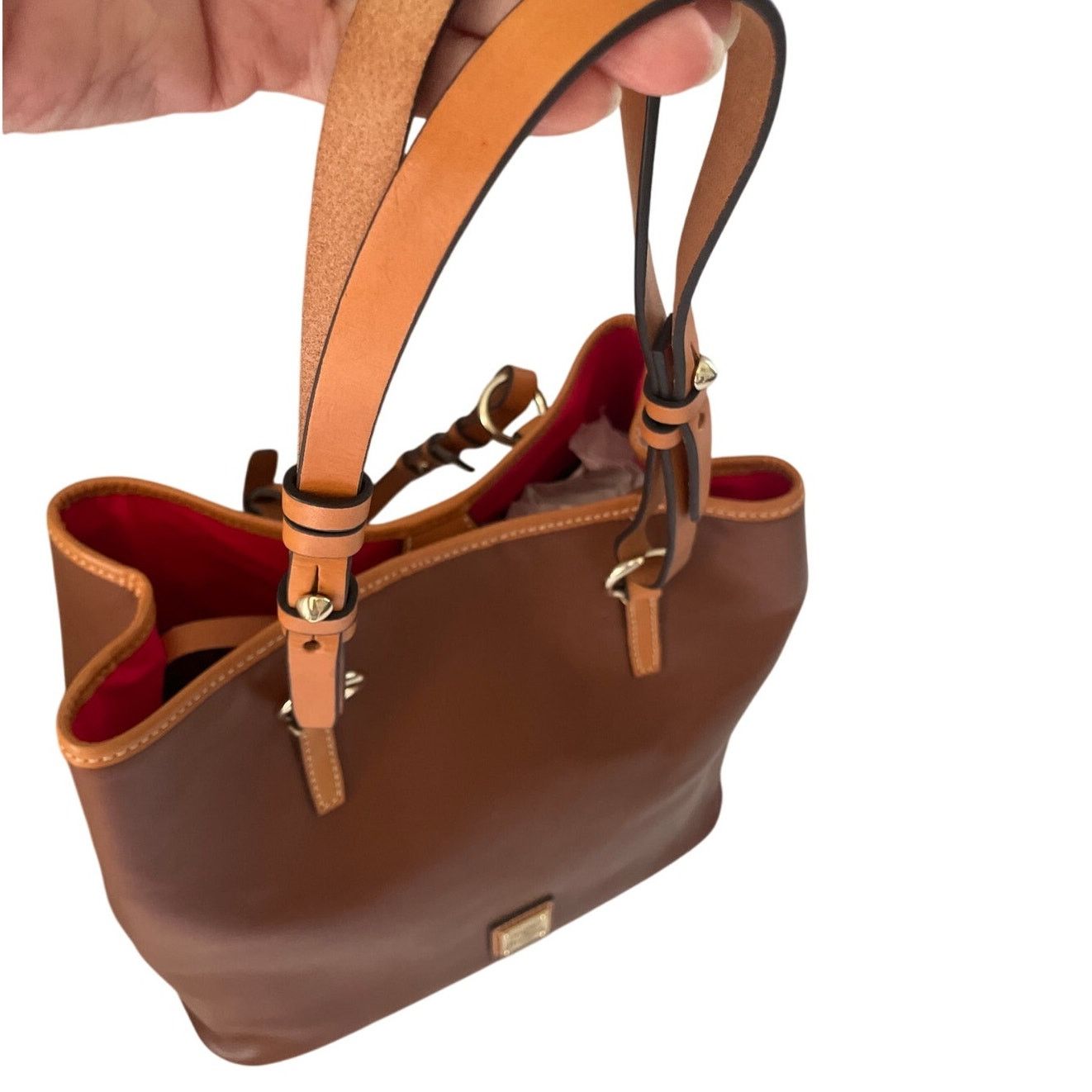 Dooney & Bourke Dooney and Bourke Briana Smooth Leather Shoulder Tote Purse Size ONE SIZE - 7 Thumbnail