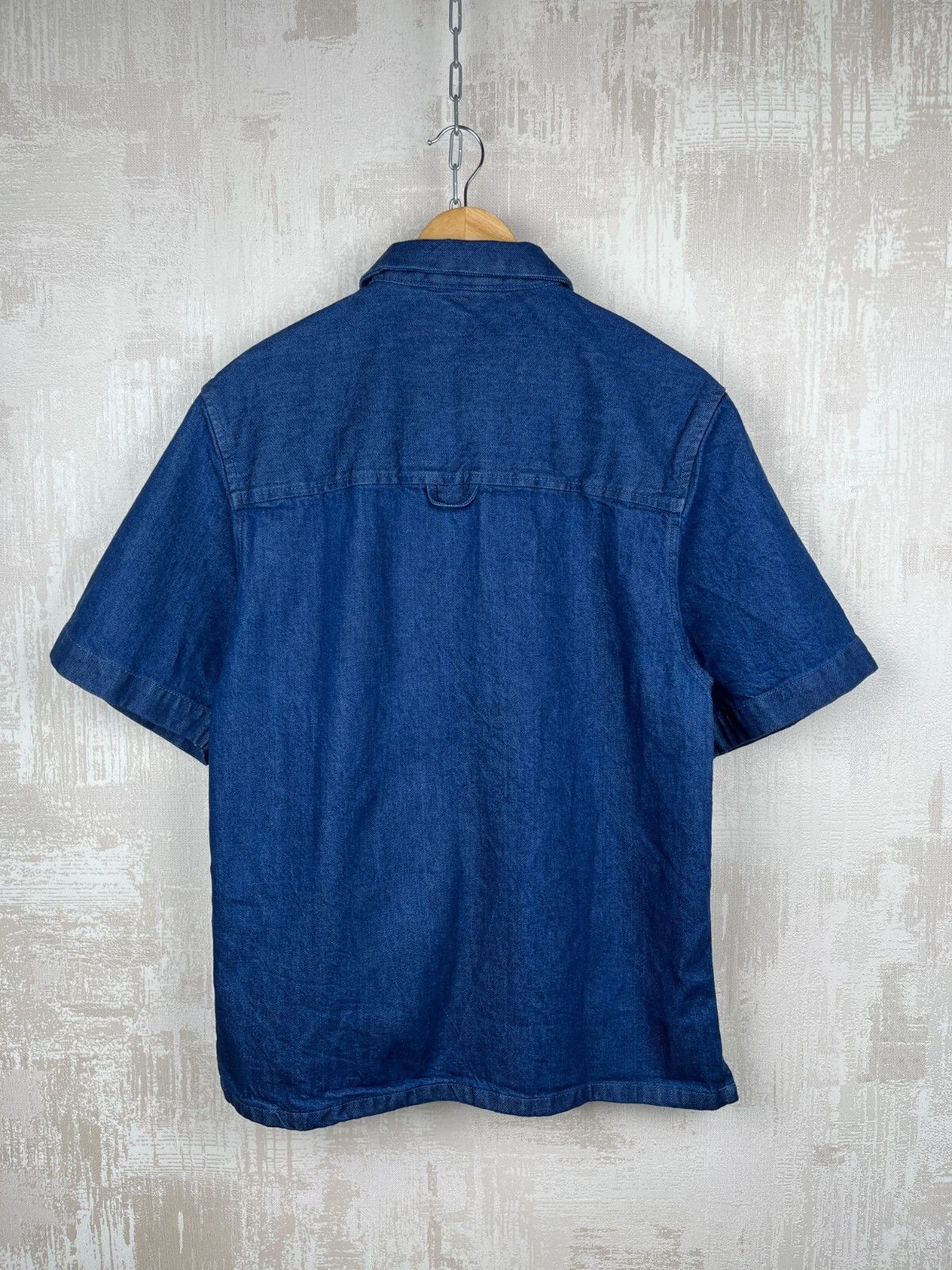 Other Just Junkies Reggie Half Zip Indigo Denim Short Sleeve Shirt Size US S / EU 44-46 / 1 - 13 Thumbnail