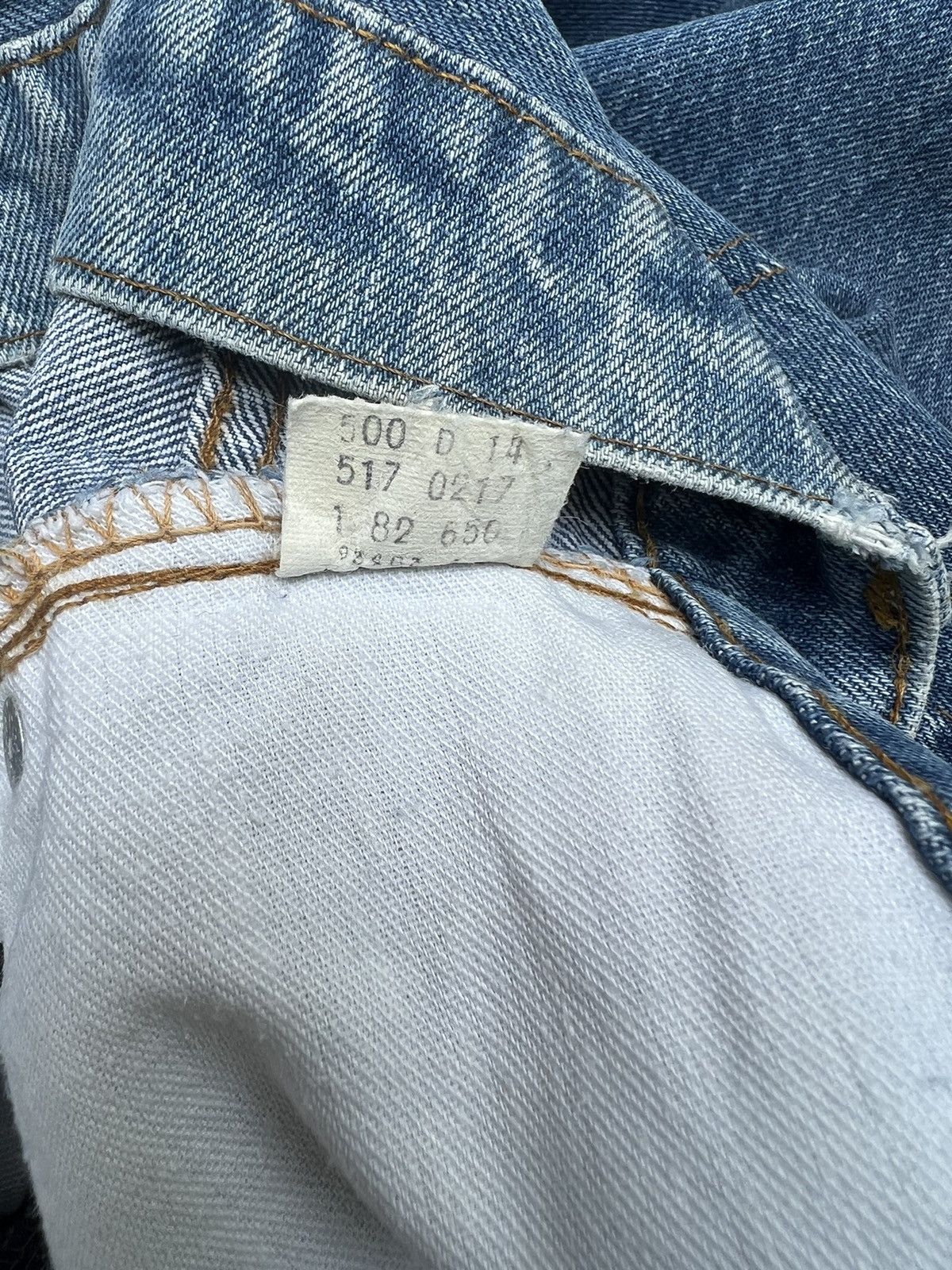 Levi's VTG 70s Levi’s 517 42 Talon Faded Blue Denim Bootcut Jeans Size US 31 - 25 Thumbnail