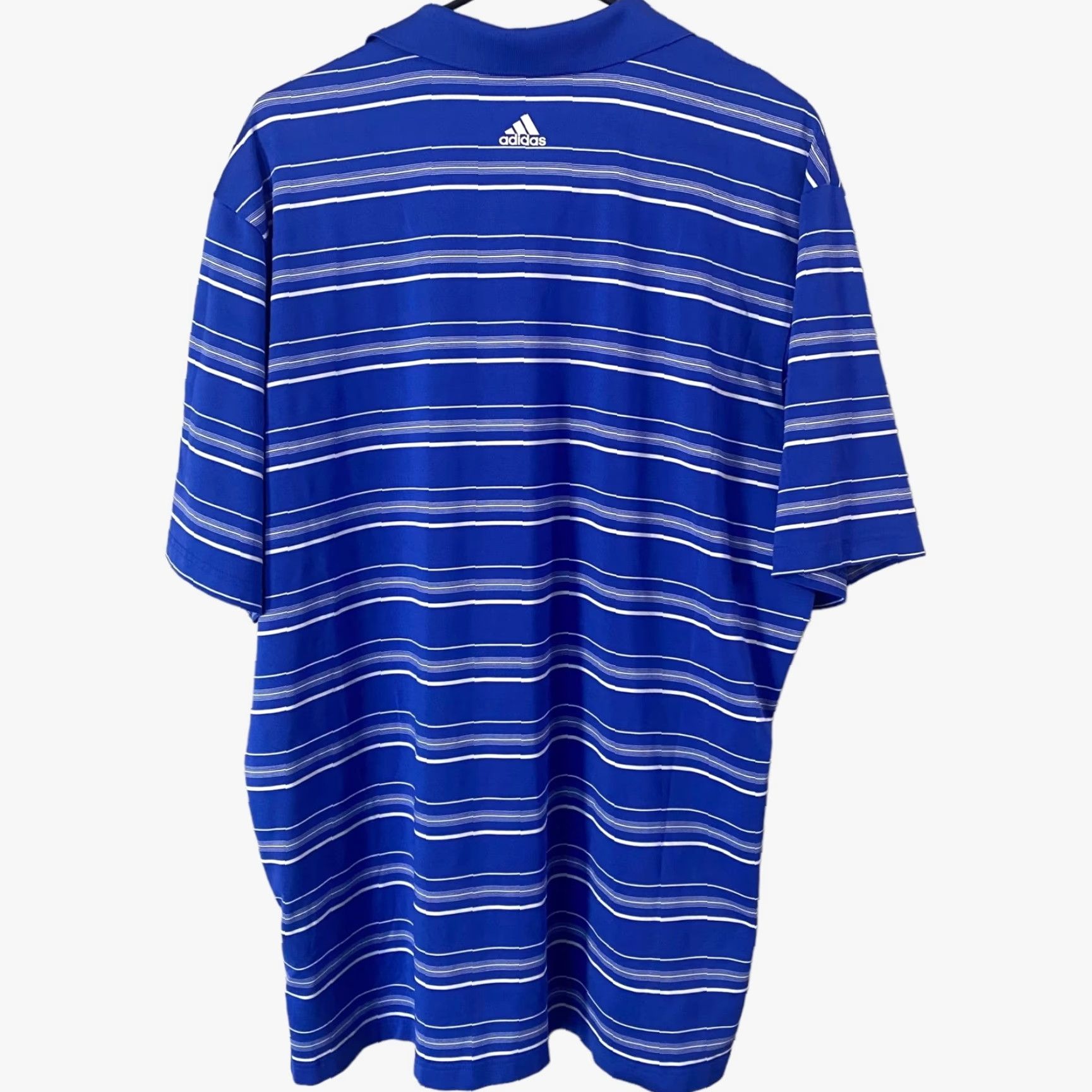 Adidas Adidas Puremotion Polo Golf Shirt Men XL Blue Stripe Stretch Athletic Wear Size US XL / EU 56 / 4 - 3 Thumbnail