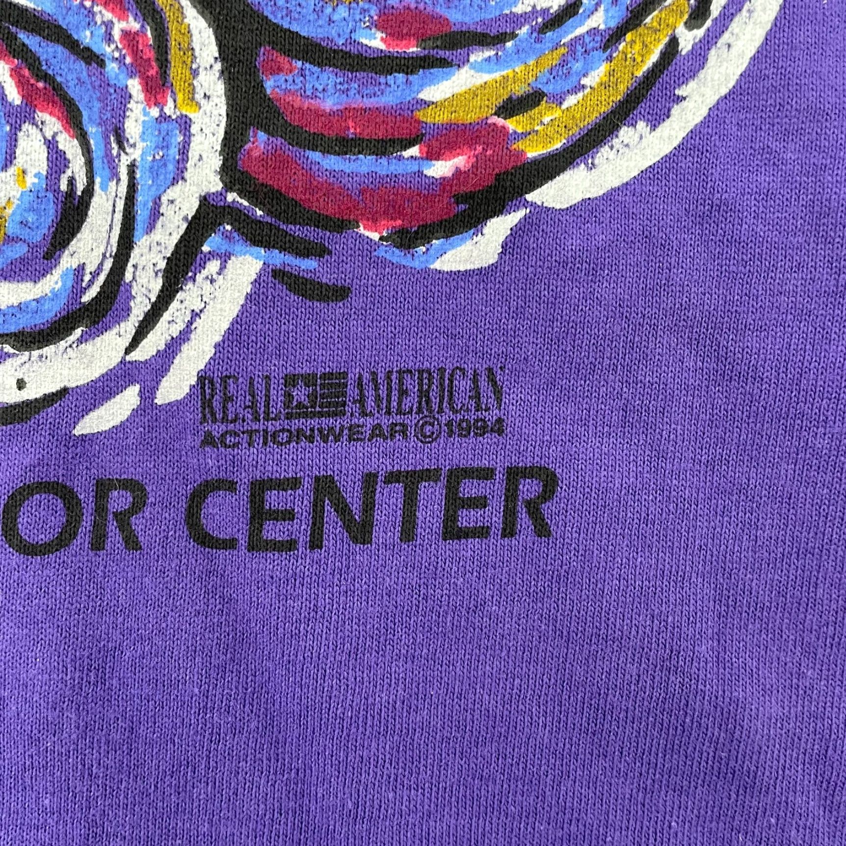 Vintage VINTAGE Hanes Heavyweight The Scream Shirt XL Purple Graphic Print 90s Psychedelic Mens Size US XL / EU 56 / 4 - 5 Thumbnail