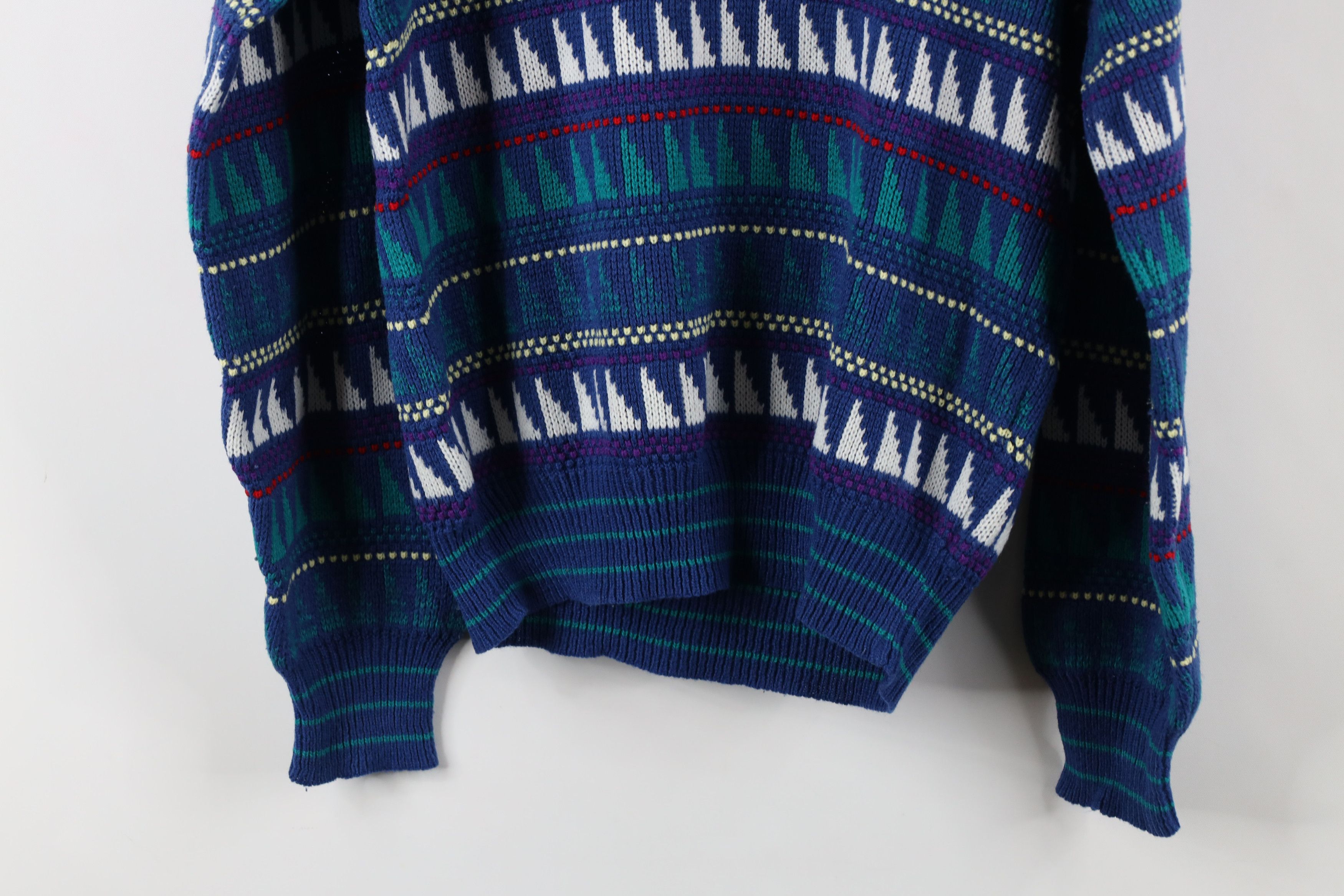 Vintage Vintage 90s Streetwear Fair Isle Knit Crewneck Sweater Size S / US 4 / IT 40 - 8 Thumbnail