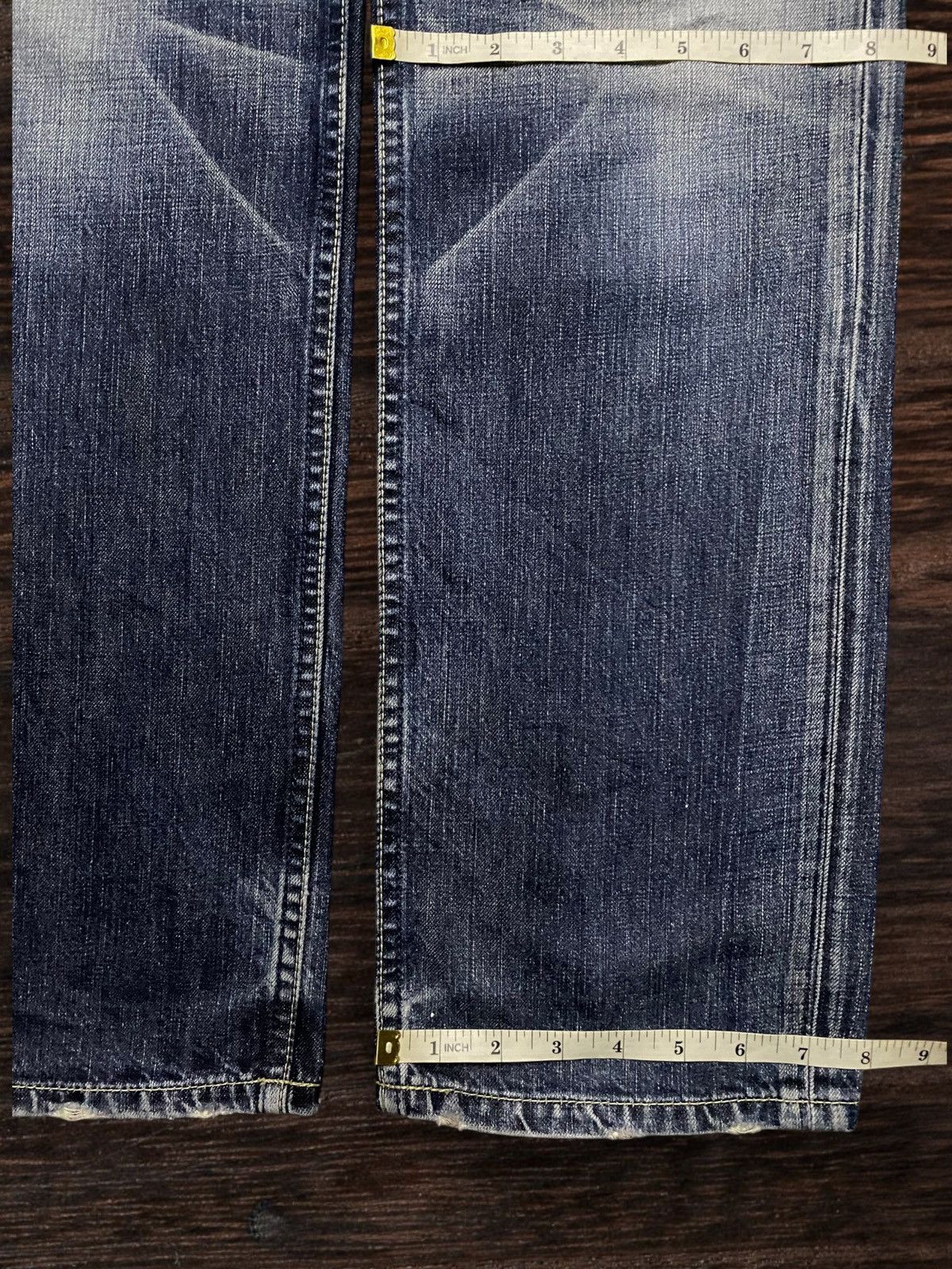 Levi's Vintage Levis Redloop Fade Wash Distressed Loose Jeans Size US 33 - 19 Thumbnail