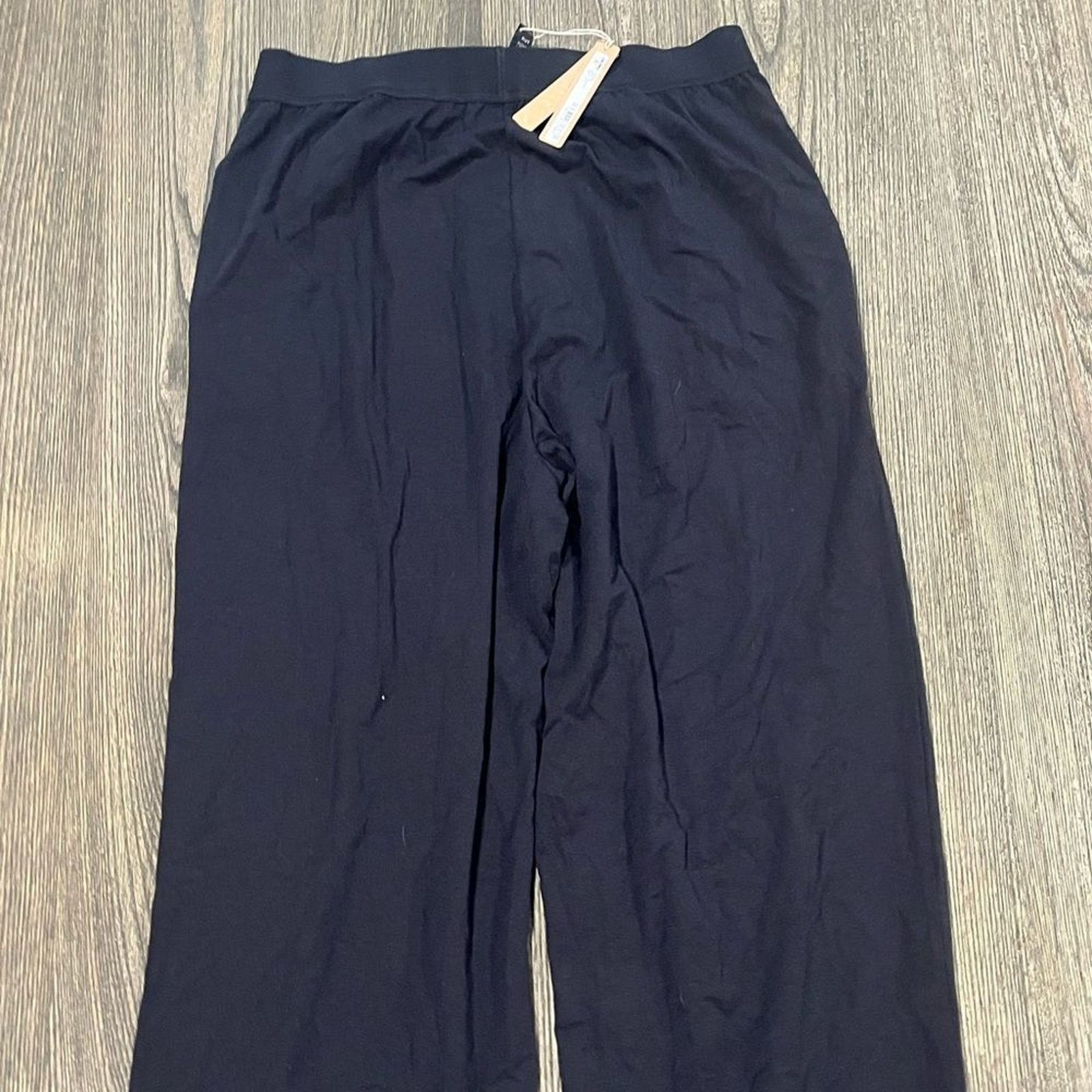 SKIMS NWT Skims Boyfriend Loose Pant Straight Leg Onyx Size S Size 30" / US 8 / IT 44 - 8 Thumbnail
