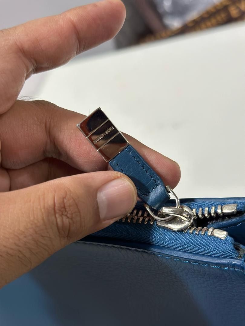 Dior Authentic Dior Homme Clutch Document Blue Size ONE SIZE - 9 Thumbnail