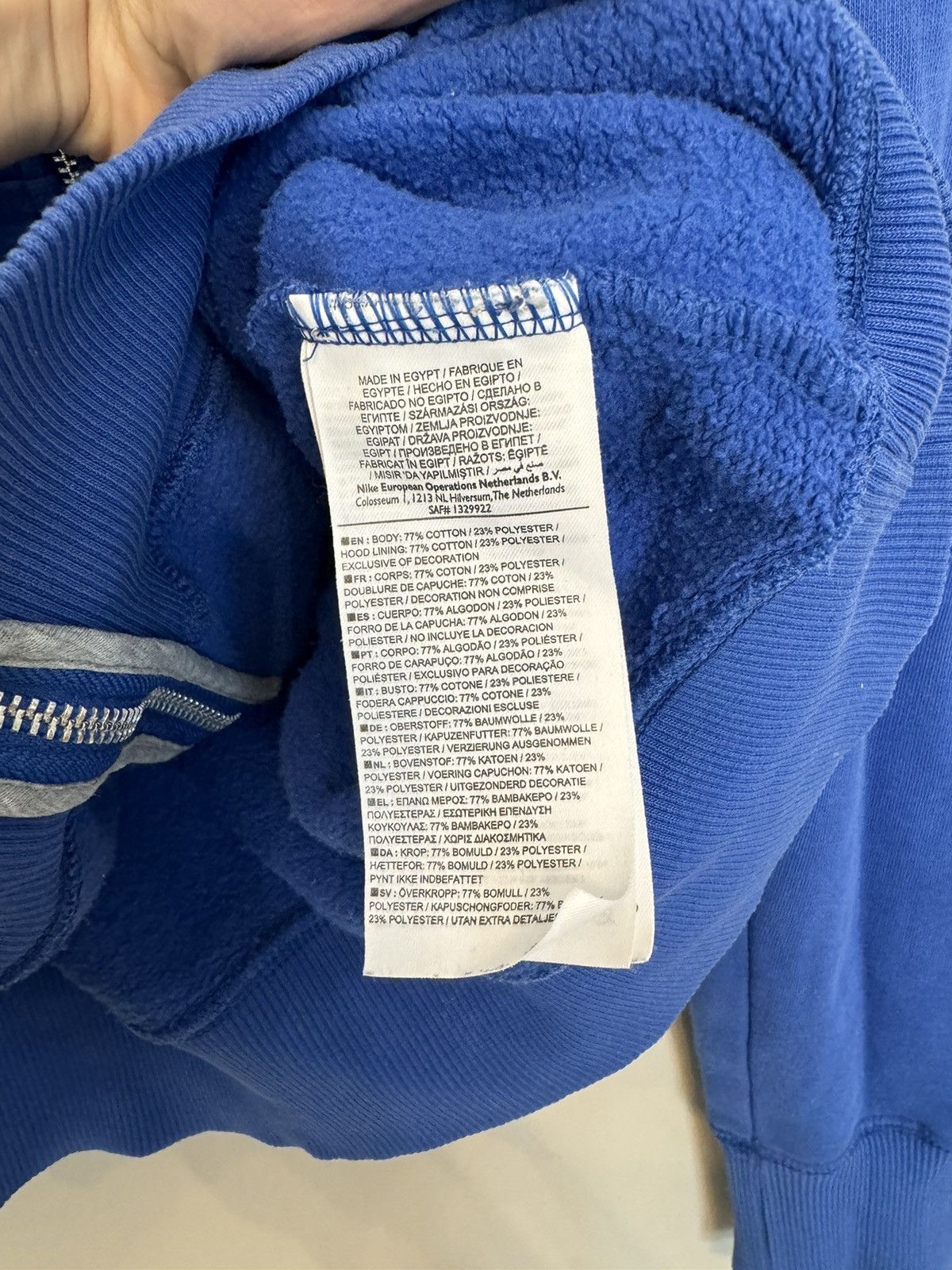 Nike Nike vintage hoodie blue swoosh logo acg Size US XL / EU 56 / 4 - 8 Thumbnail
