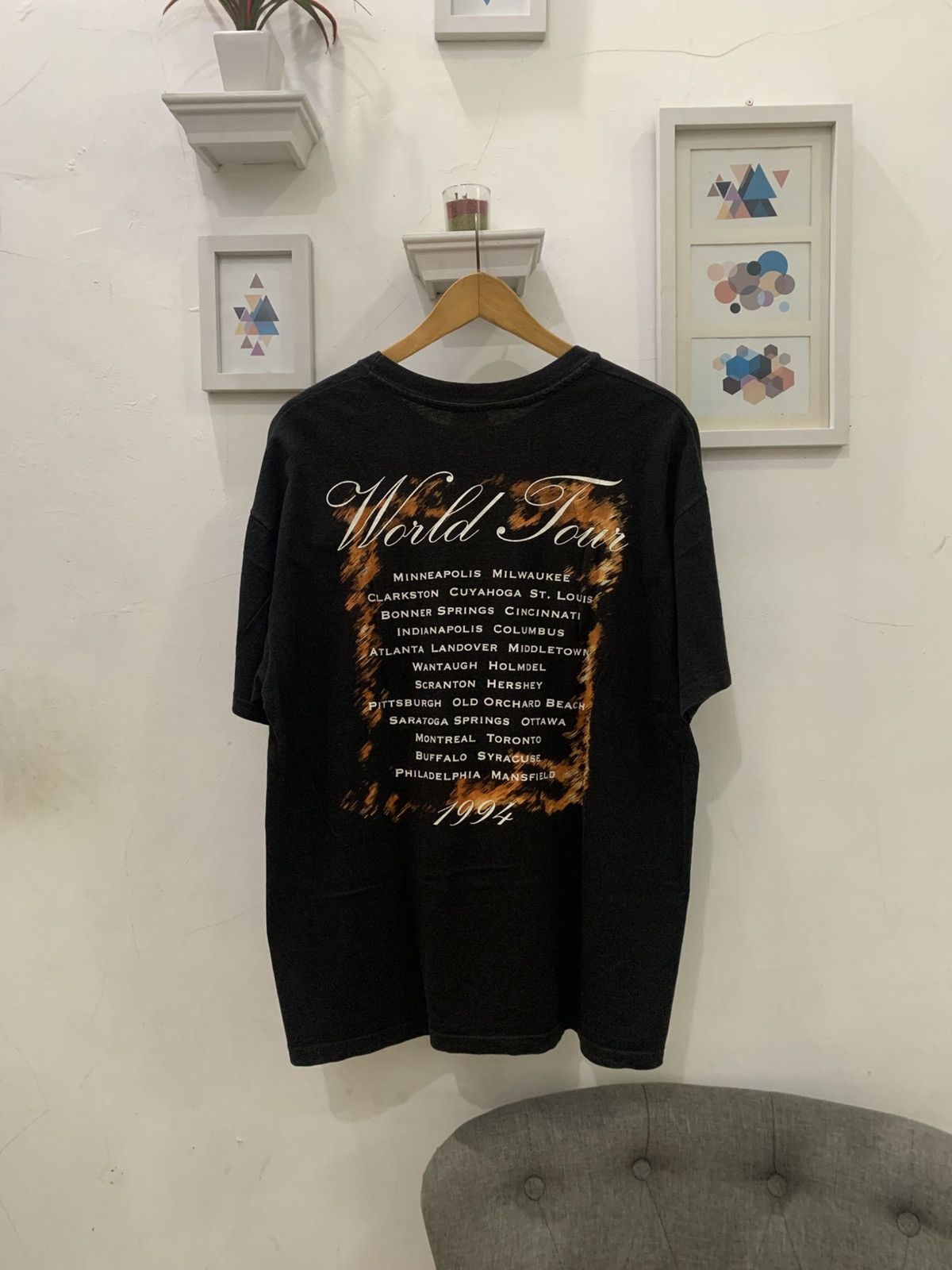 Hanes Vintage 1994 MICHAEL BOLTON WORLD TOUR Size US XL / EU 56 / 4 - 4 Thumbnail