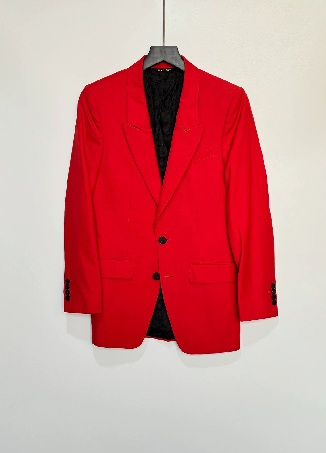 Givenchy Givenchy Red Wool Blazer 44 Size 44R - 1 Thumbnail