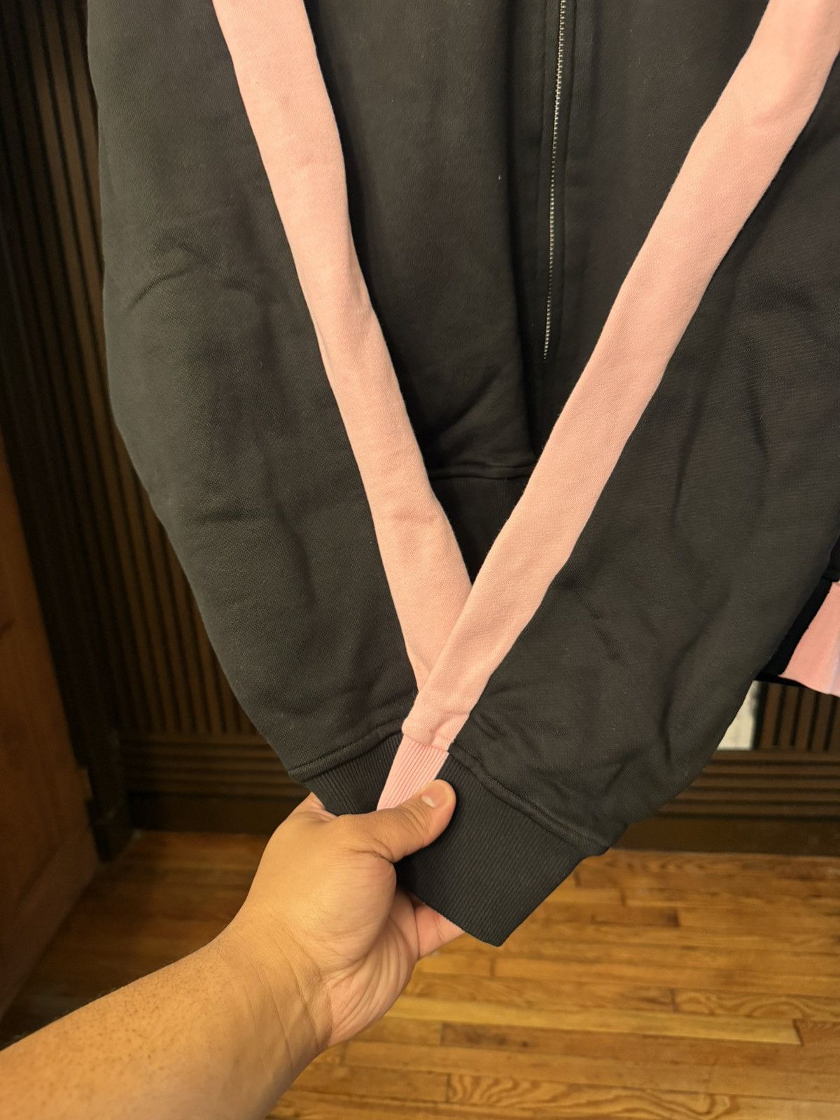 HMDD HMDD Lisbon Zip Up Black Pink Hoodie Size XL Size US XL / EU 56 / 4 - 6 Thumbnail
