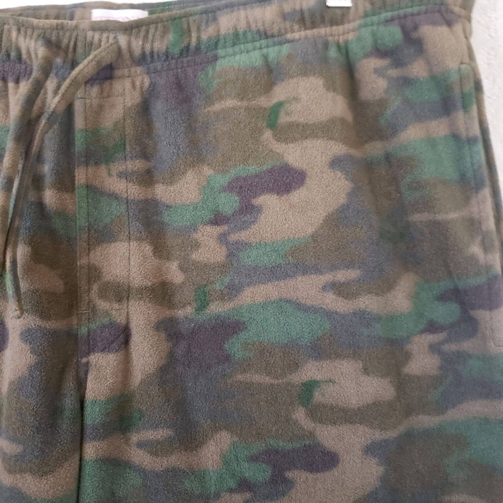 Merona Merona Pants Mens XL Gray Lounge Green Fleece Camouflage Drawstring Comfy Warm Size US 36 / EU 52 - 5 Thumbnail