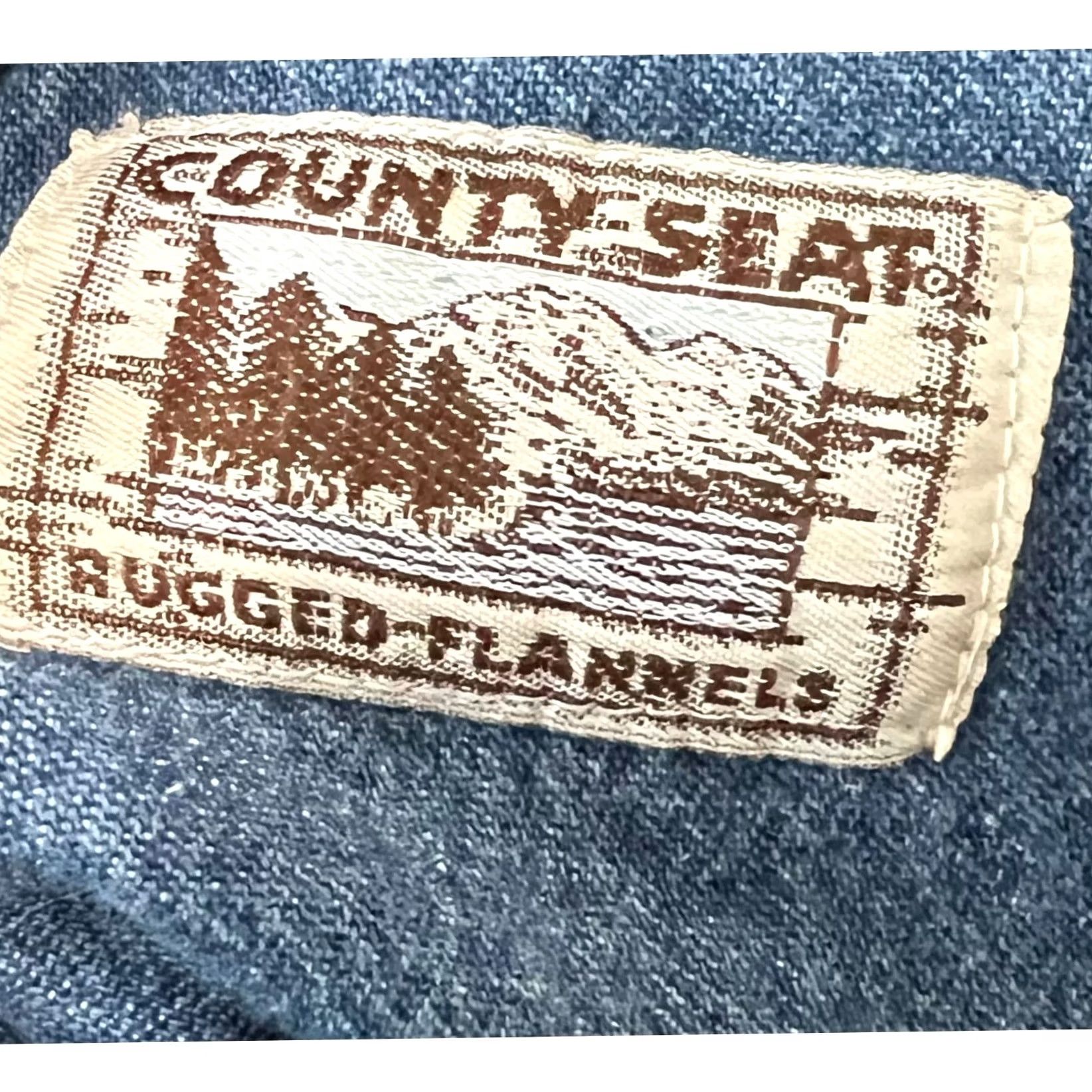 Vintage VINTAGE County Seat Flannel Shirt Mens L Plaid 100% Cotton Wool? No 100? Wait Size US L / EU 52-54 / 3 - 5 Thumbnail