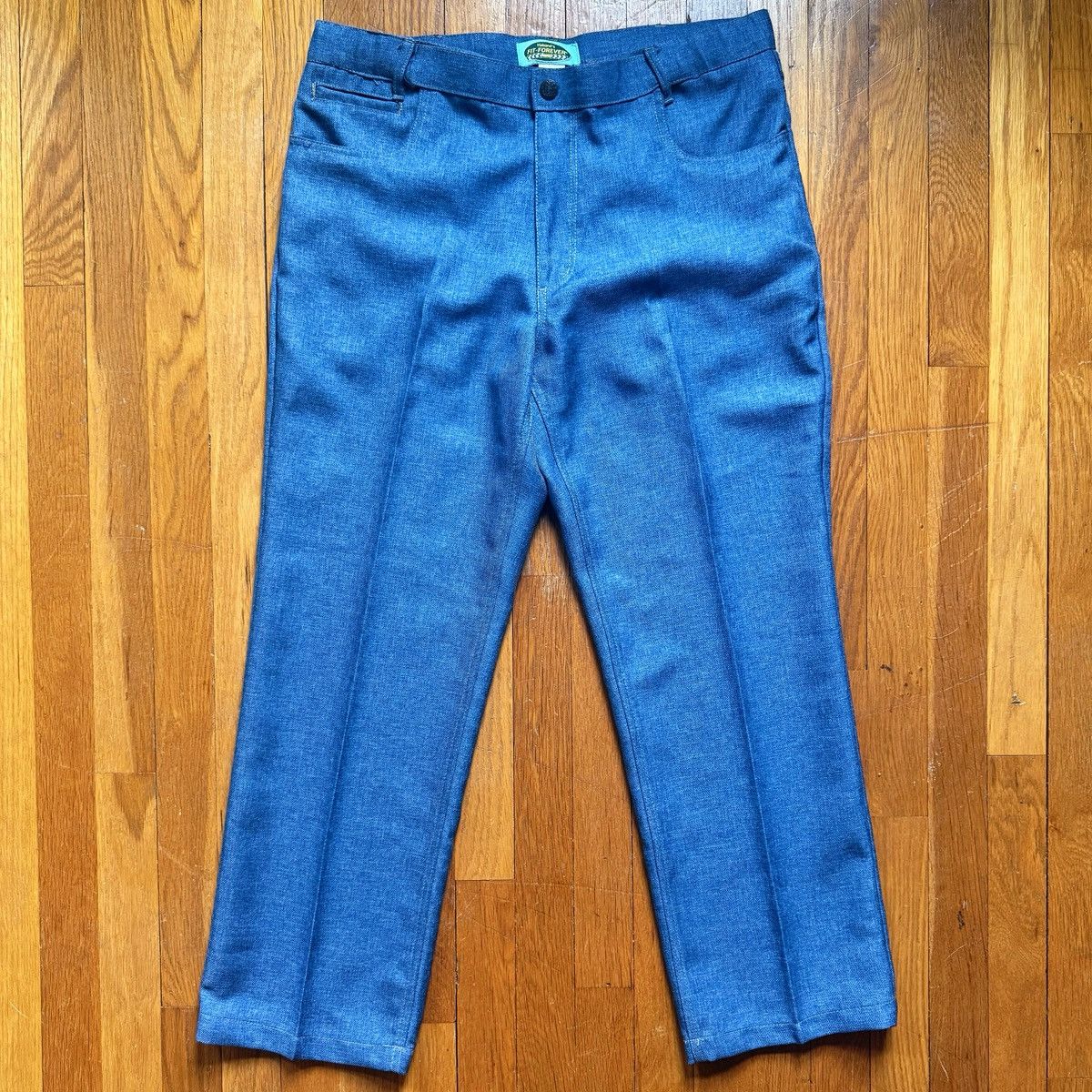 Haband Vintage Haband Fit-Forever Polyester Denim Style Trousers Size US 34 / EU 50 - 1 Thumbnail