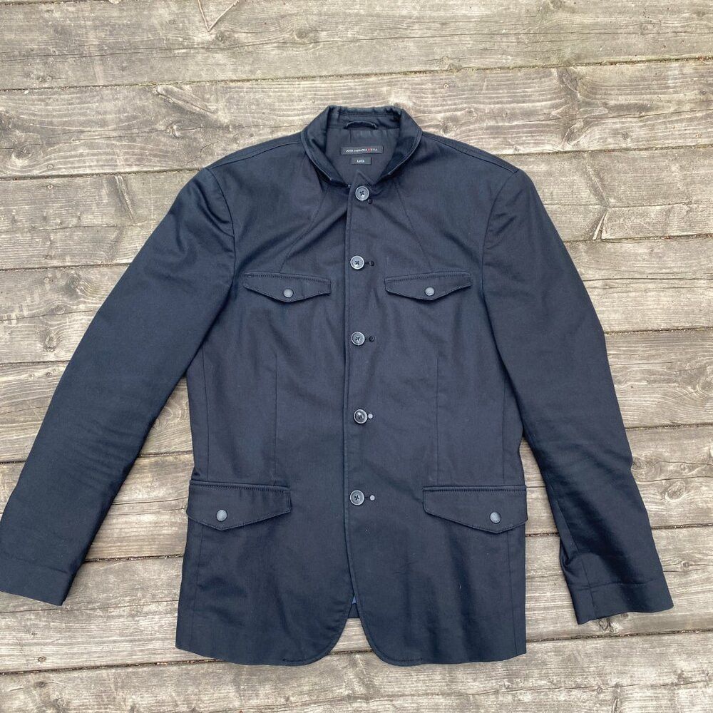 John Varvatos FW15 John Varvatos Luxe Cotton Utility Jacket Size 40 Black Size US L / EU 52-54 / 3 - 5 Thumbnail