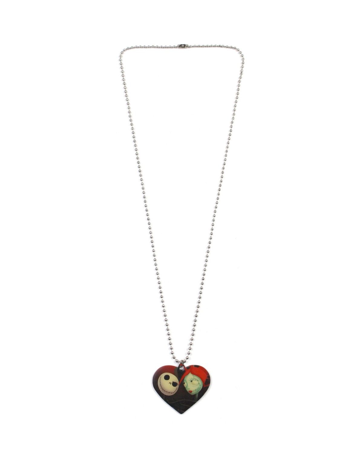 Vintage 2000S DISNEY HEART NECKLACE – JACK & SALLY LOVE EDITION Size ONE SIZE - 2 Thumbnail