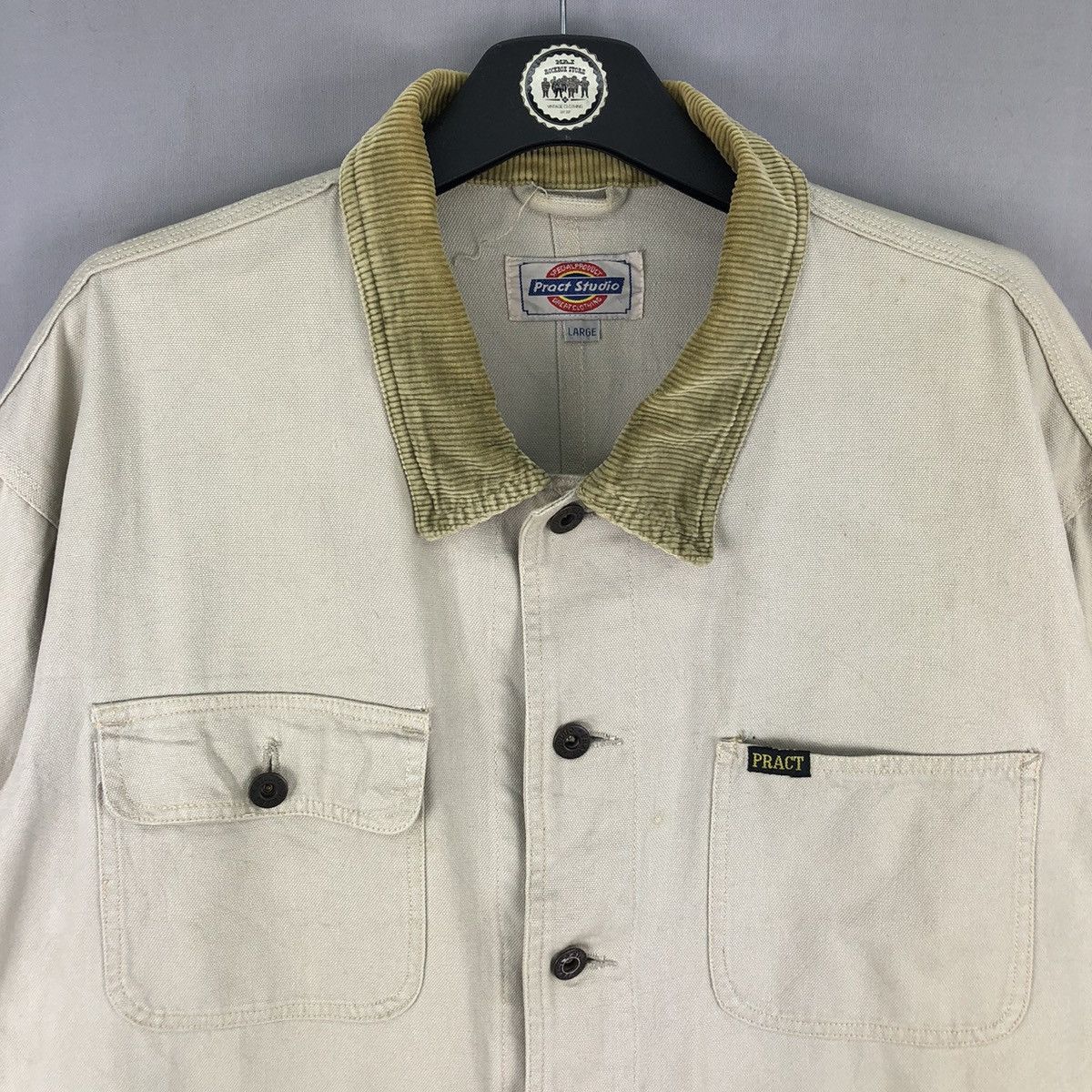 Japanese Brand Vintage 90's Chore Jacket Workwear Style by Pract Studio Size US XL / EU 56 / 4 - 7 Thumbnail