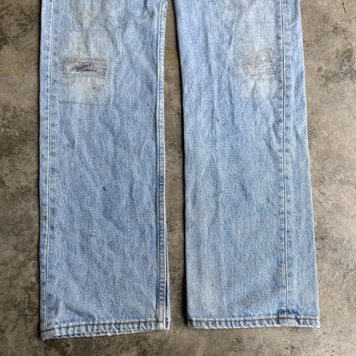 Levi's Vintage Clothing 🔥Vintage Levis 501 Splatter Paints Dirty Denim Jeans Size US 31 - 3 Thumbnail