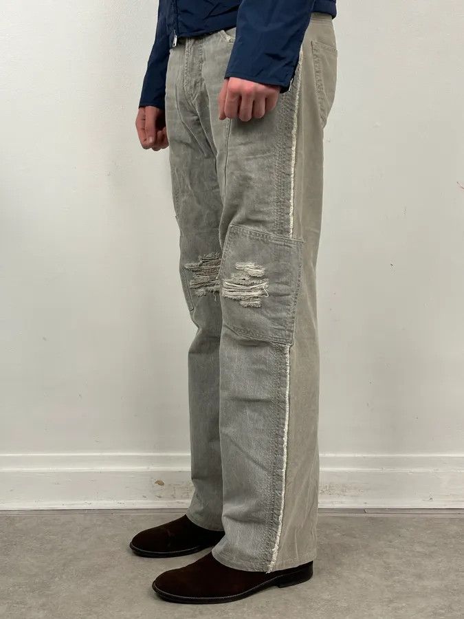 Just Cavalli AW2004 Cavalli Grey Two Tone Denim Jeans Size US 32 / EU 48 - 2 Thumbnail
