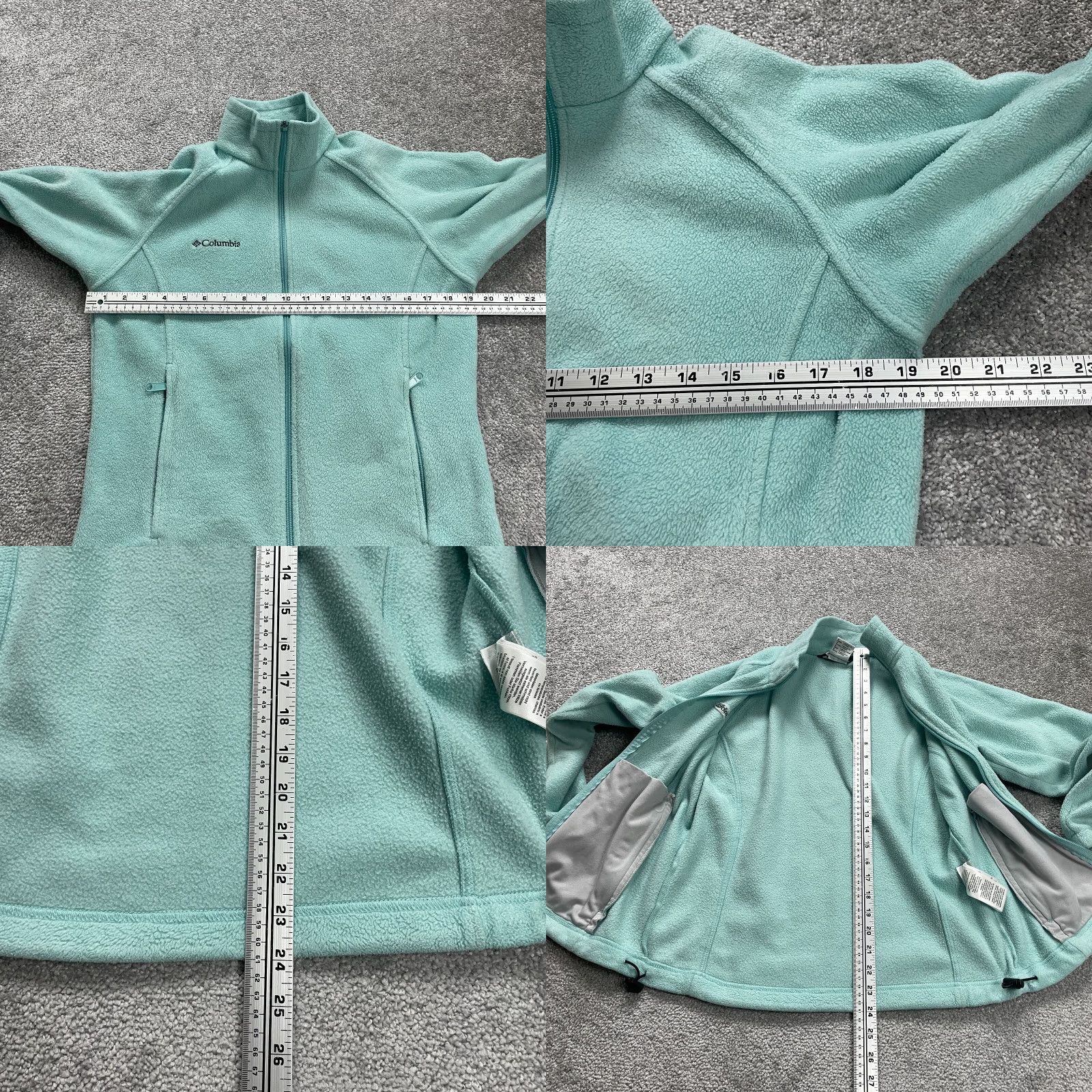 Vintage Columbia Benton Springs Fleece Jacket Womens Small Green Full Zip Outdoor Hiking Size S / US 4 / IT 40 - 9 Thumbnail