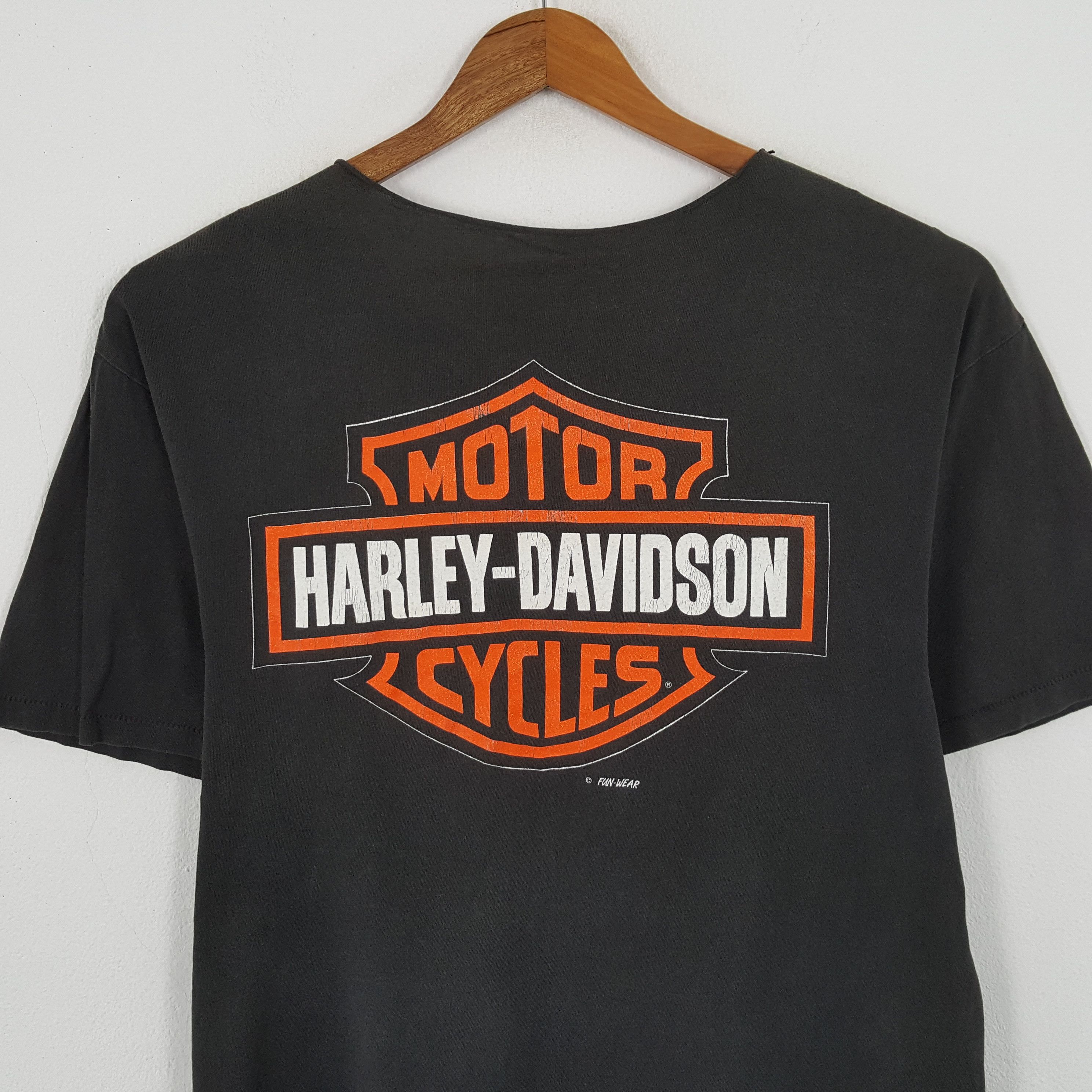 Harley Davidson × Vintage × Warner Bros Vintage 90's HARLEY DAVIDSON x Warner Bros Distressed Tees Size US L / EU 52-54 / 3 - 4 Thumbnail