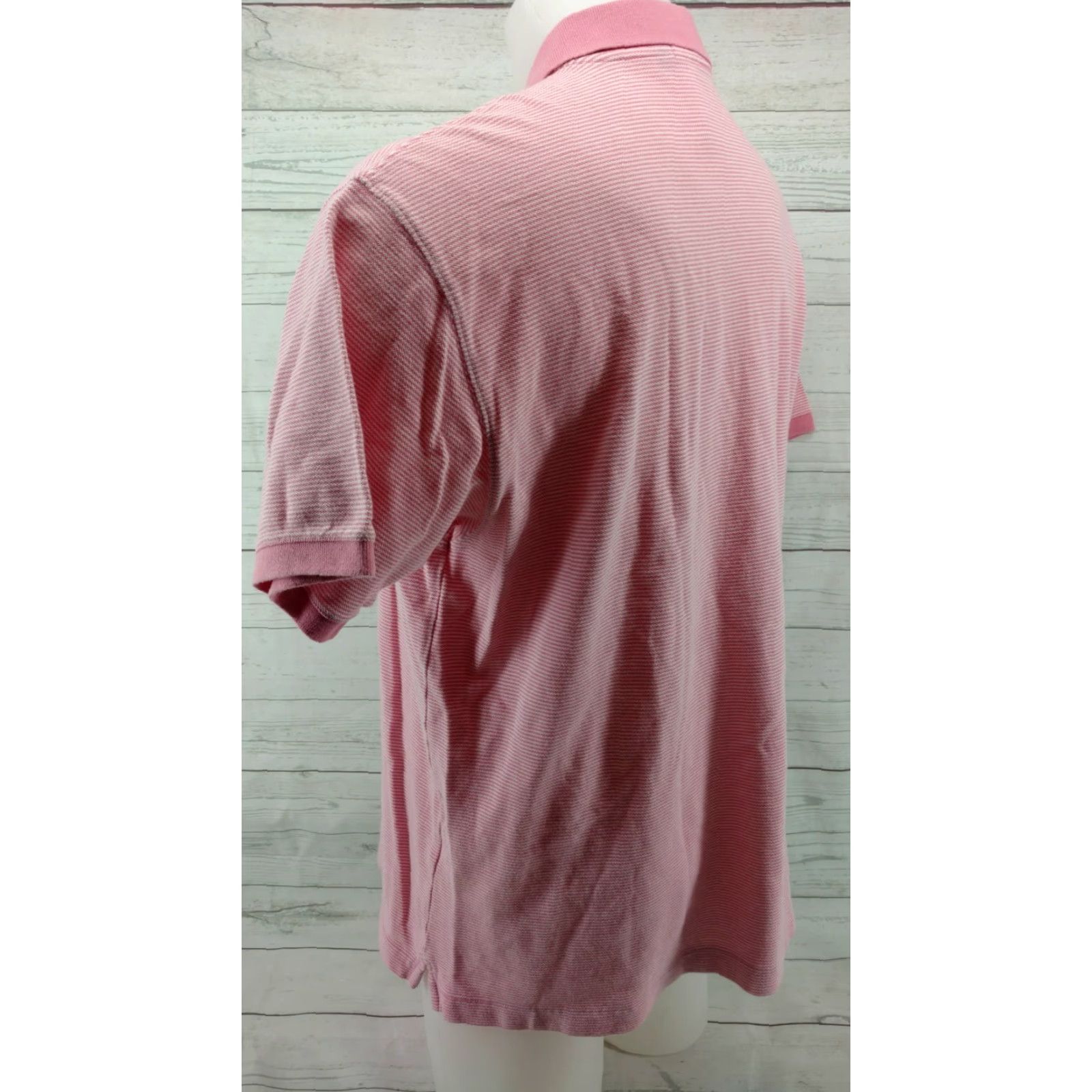Vineyard Vines Vineyard Vines Mens Striped Polo Shirt Pink Whale Logo Cotton Size Large Size US L / EU 52-54 / 3 - 7 Thumbnail