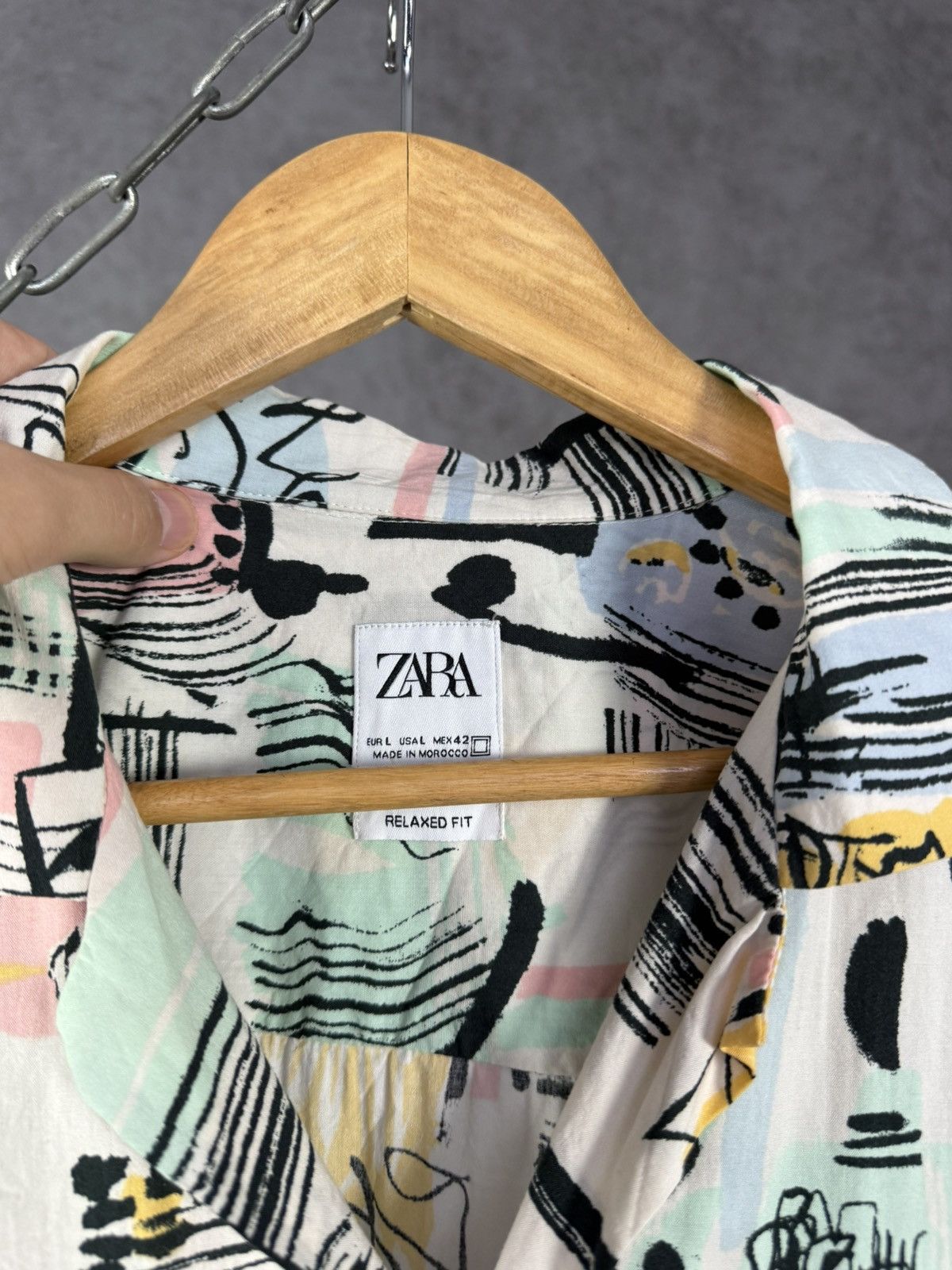 Zara Zara Man designer art crazy hawaiian shirt Size US L / EU 52-54 / 3 - 4 Thumbnail