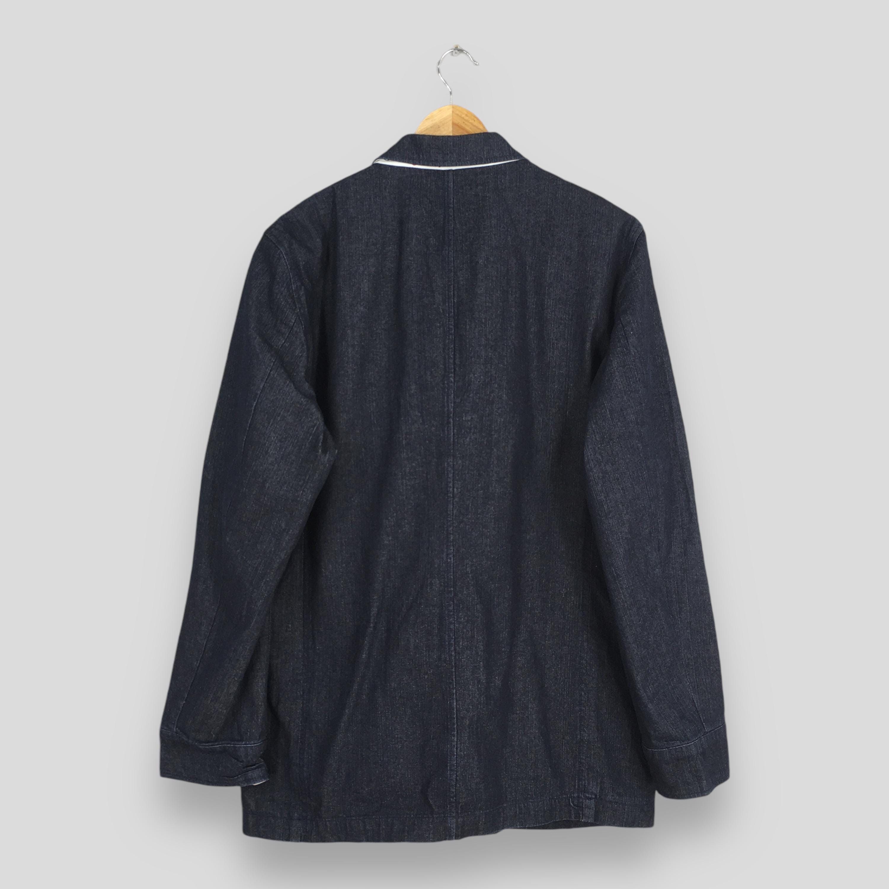 45rpm Vintage 90s Indigo Blue Denim Workers Jeans Jacket Large Size US L / EU 52-54 / 3 - 8 Thumbnail