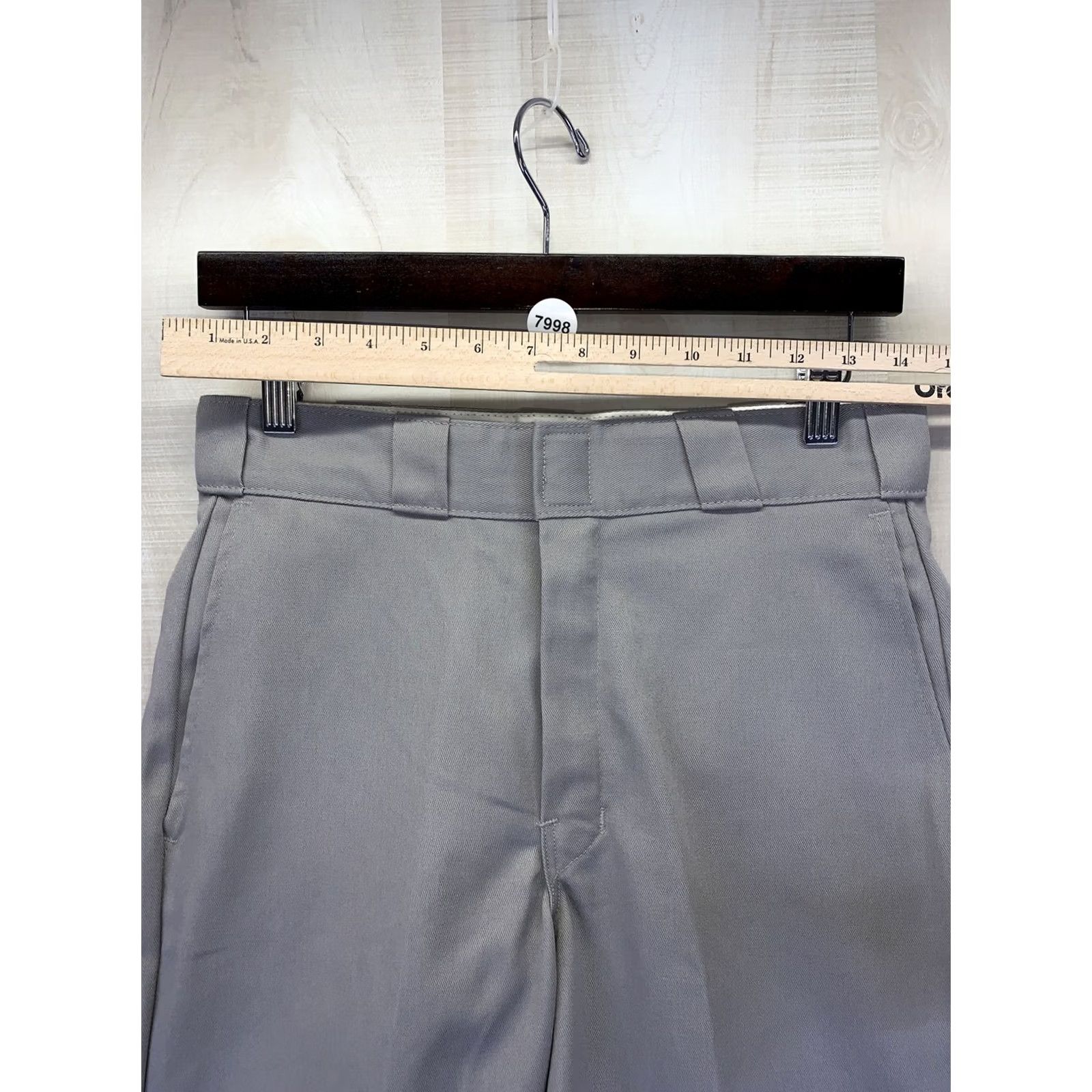 Dickies VINTAGE Dickies Gray Twill Work Pants Mens 29x32-7998 Shirt Pants Adult 1990s Mens Size US 29 - 5 Thumbnail