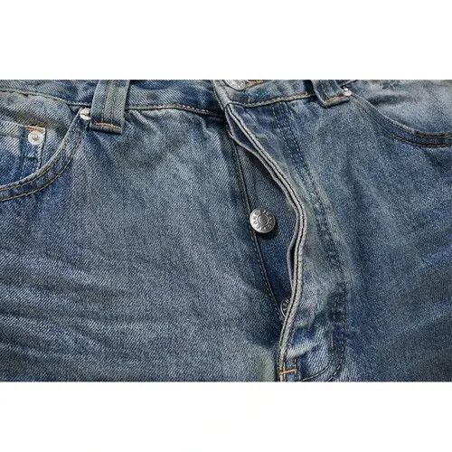 Japanese Brand Vintage Frayed Hole Baggy Jeans Size US 34 / EU 50 - 2 Thumbnail