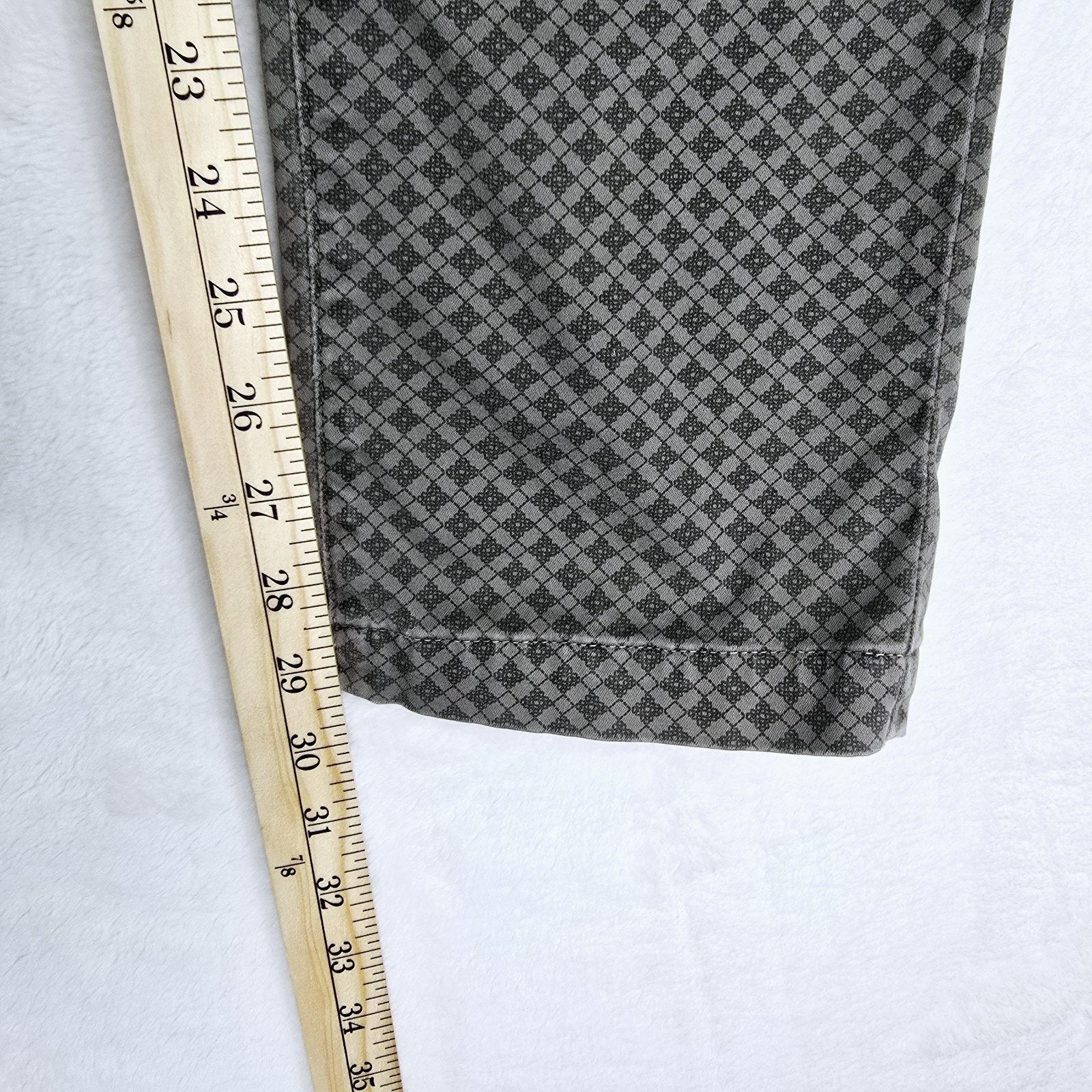 Other Alessandro Dell'Acqua Brown Geometric AOP Pants Sz 34 34x29 Size 34" / US 12 / IT 48 - 14 Thumbnail