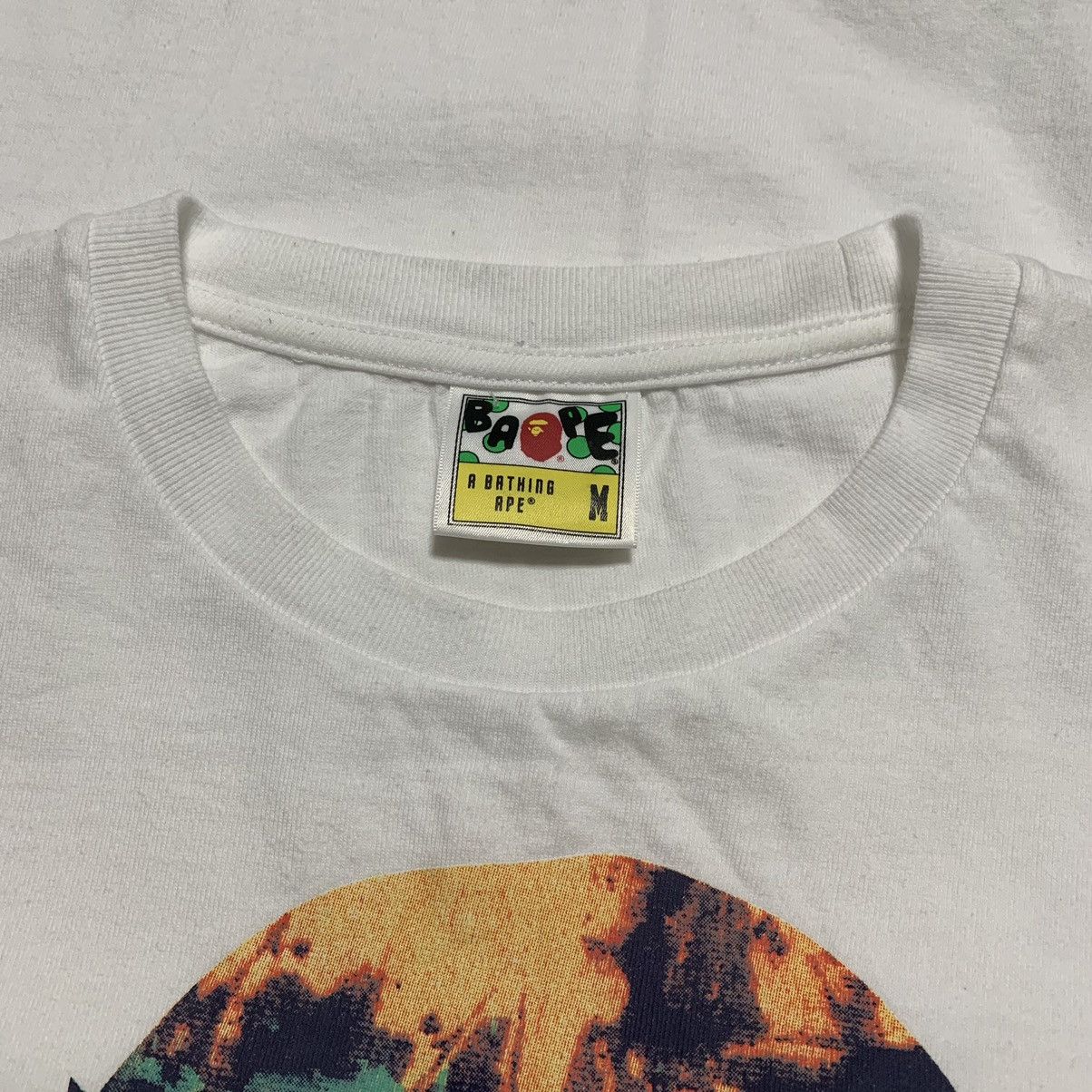 Bape Bape Medium Big Ape Head Tie Dye White Tee Size US M / EU 48-50 / 2 - 5 Thumbnail