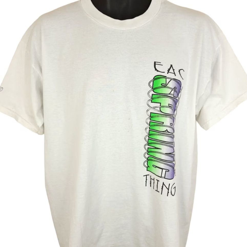 Fruit Of The Loom VINTAGE Eastern Arizona College Gila Monsters T Shirt Mens XL 90s Y2K EAC White Cotton Blend Size US XL / EU 56 / 4 - 2 Thumbnail