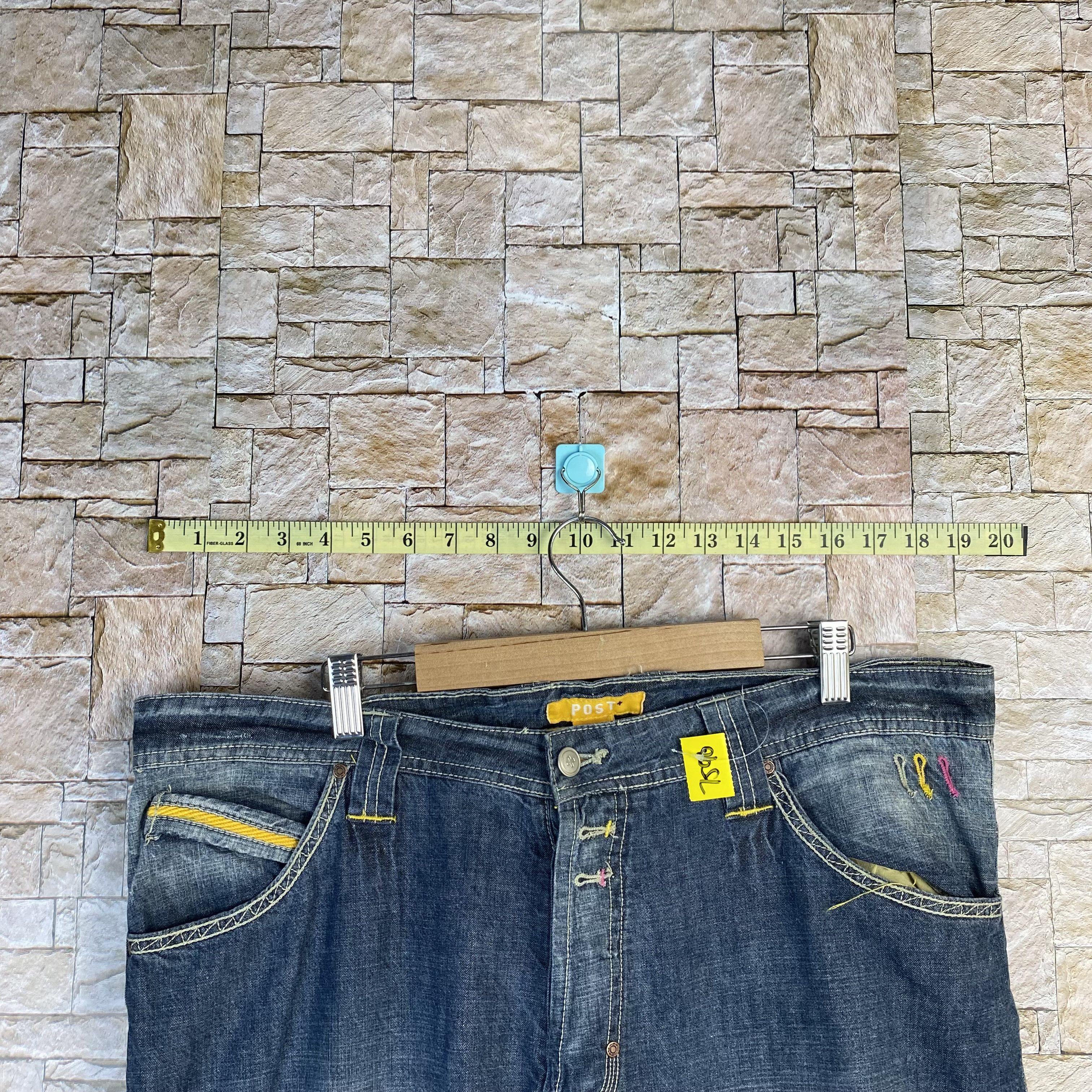 Japanese Brand Post Blue vintage Denim Pants #7590 Size US 36 / EU 52 - 7 Thumbnail