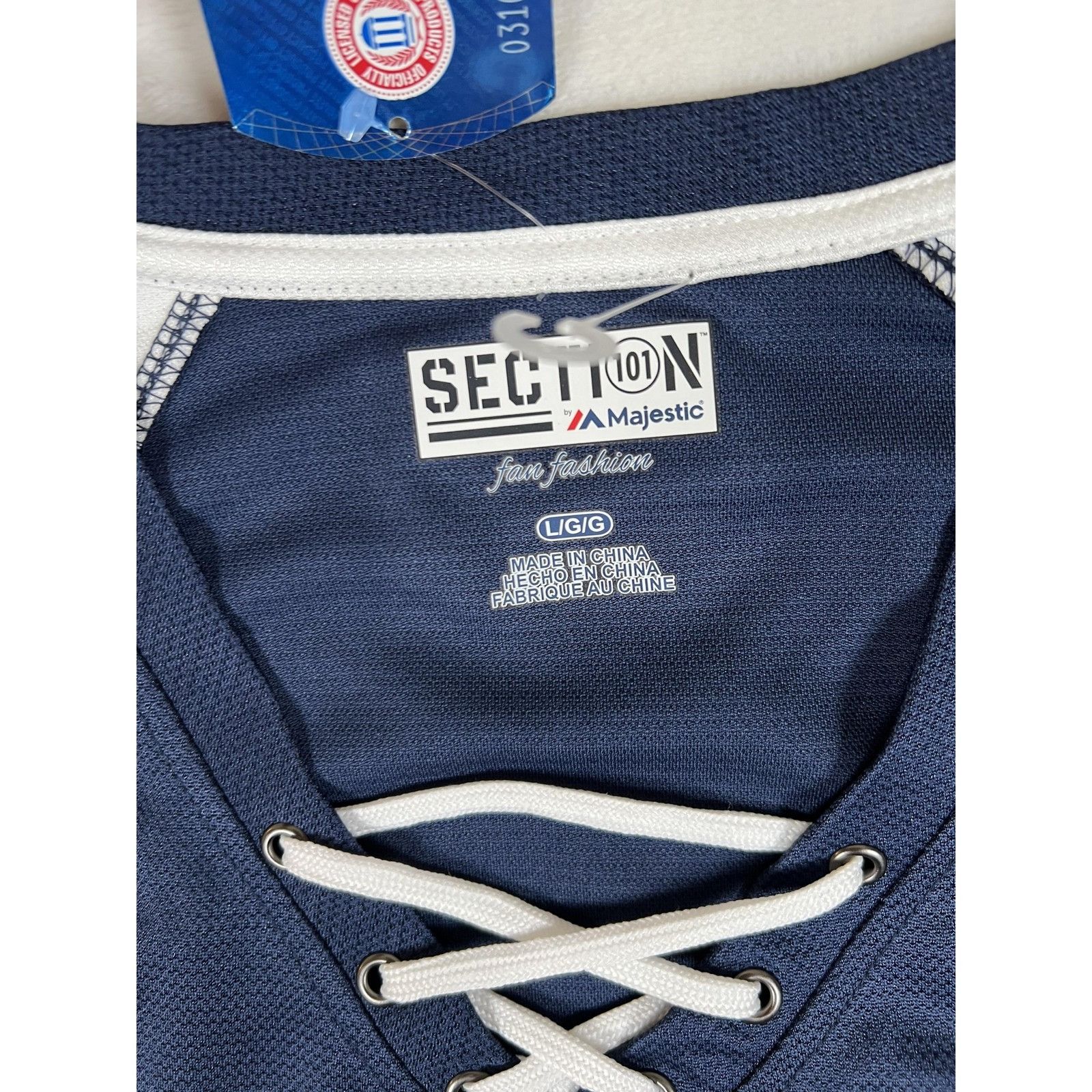 Majestic California Golden Bears Shirt Womens Large Navy White NCAA F Size L / US 10 / IT 46 - 4 Thumbnail